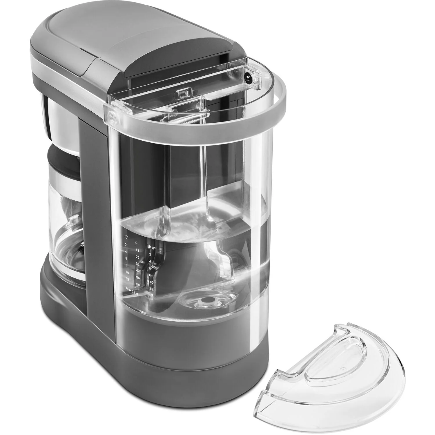KitchenAid 12-Cup Drip Coffee Brewer with Spiral Showerhead in Charcoal Grey (KCM1208DG) - Image 4