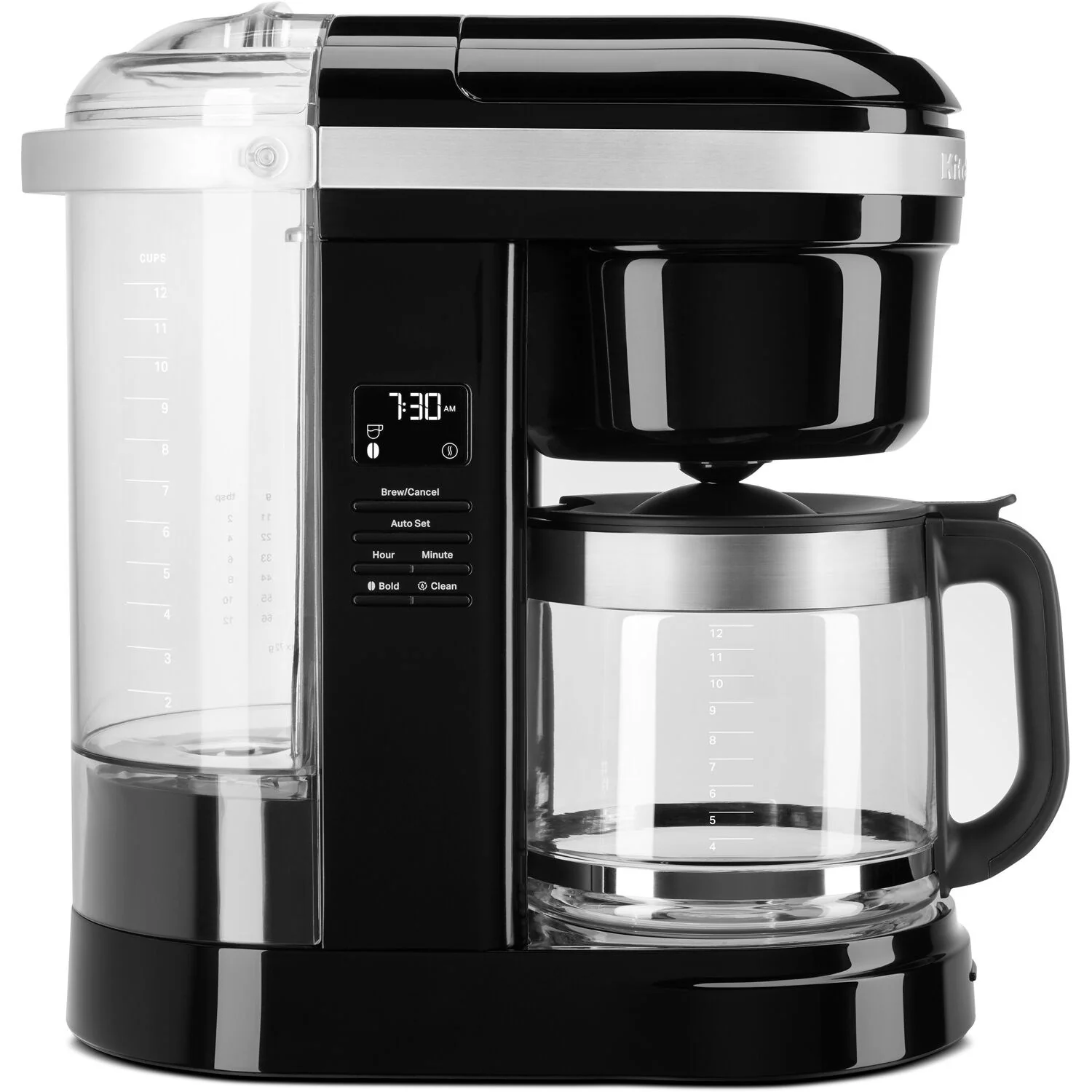 KitchenAid 12-Cup Drip Coffee Brewer with Spiral Showerhead in Onyx Black (KCM1208OB) - Image 4