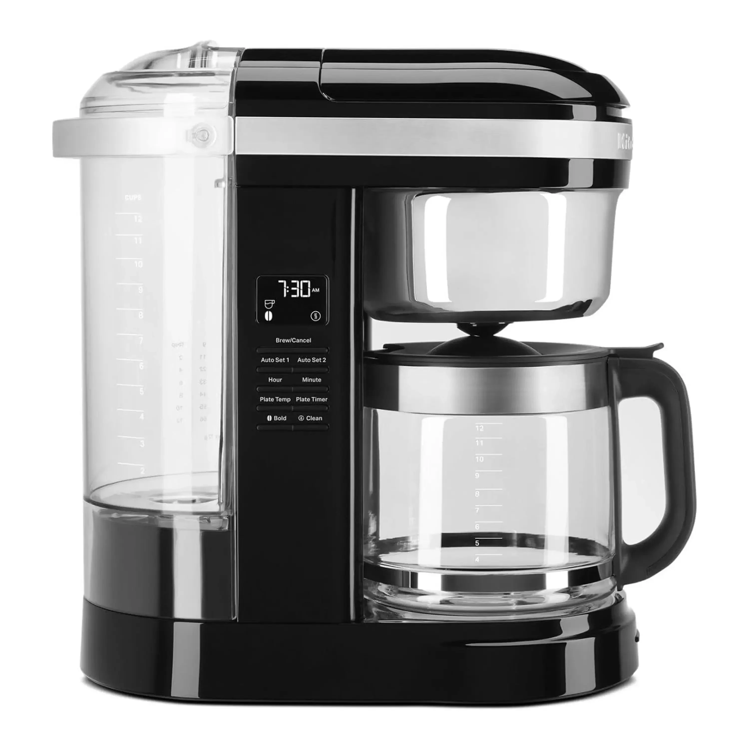 KitchenAid 12-Cup Drip Coffee Maker with Spiral Showerhead & Programmable Warming Plate in Onyx Black (KCM1209OB) - Image 5