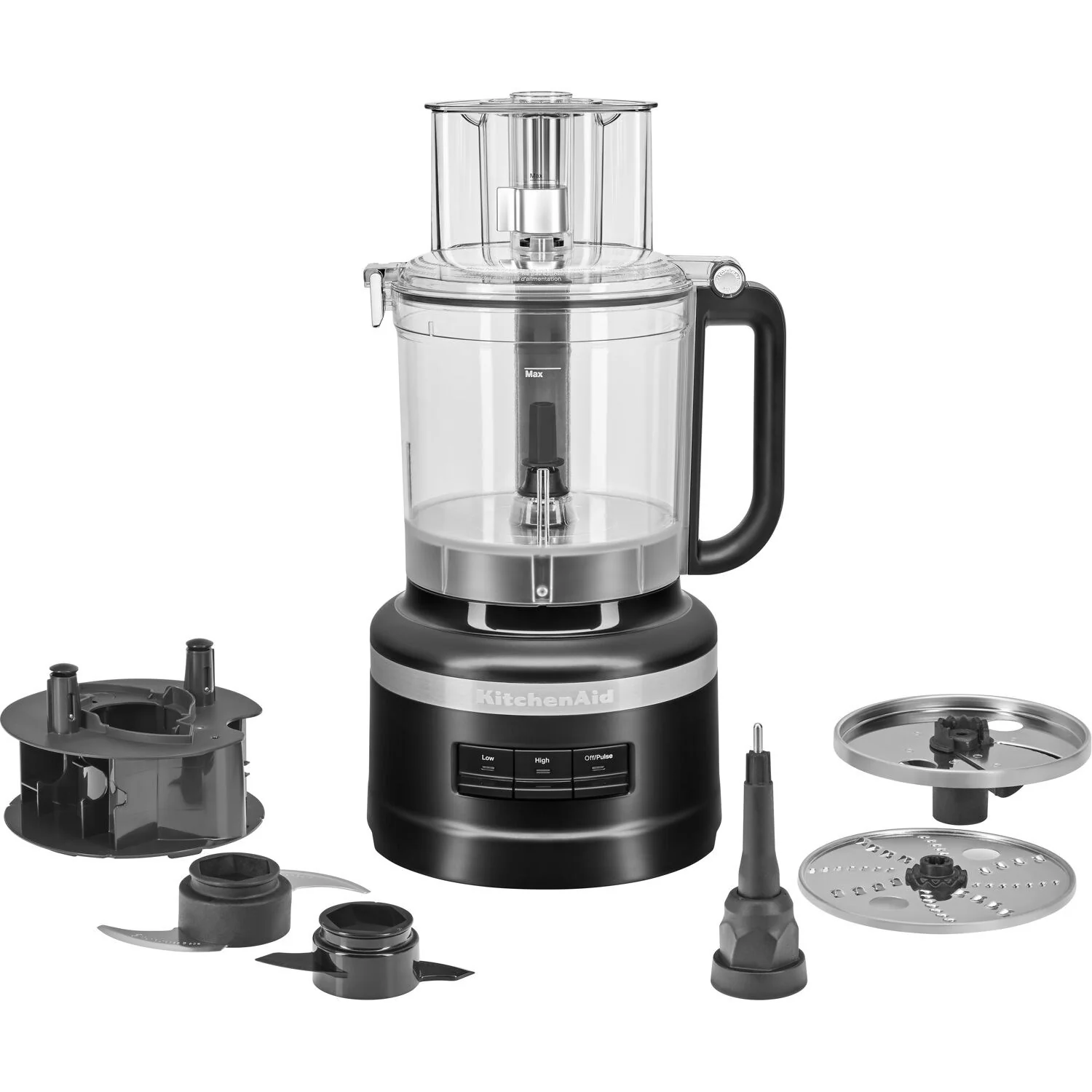 KitchenAid 13 Cup Food Processor with Work Bowl in Black Matte (KFP1318BM) - Image 8