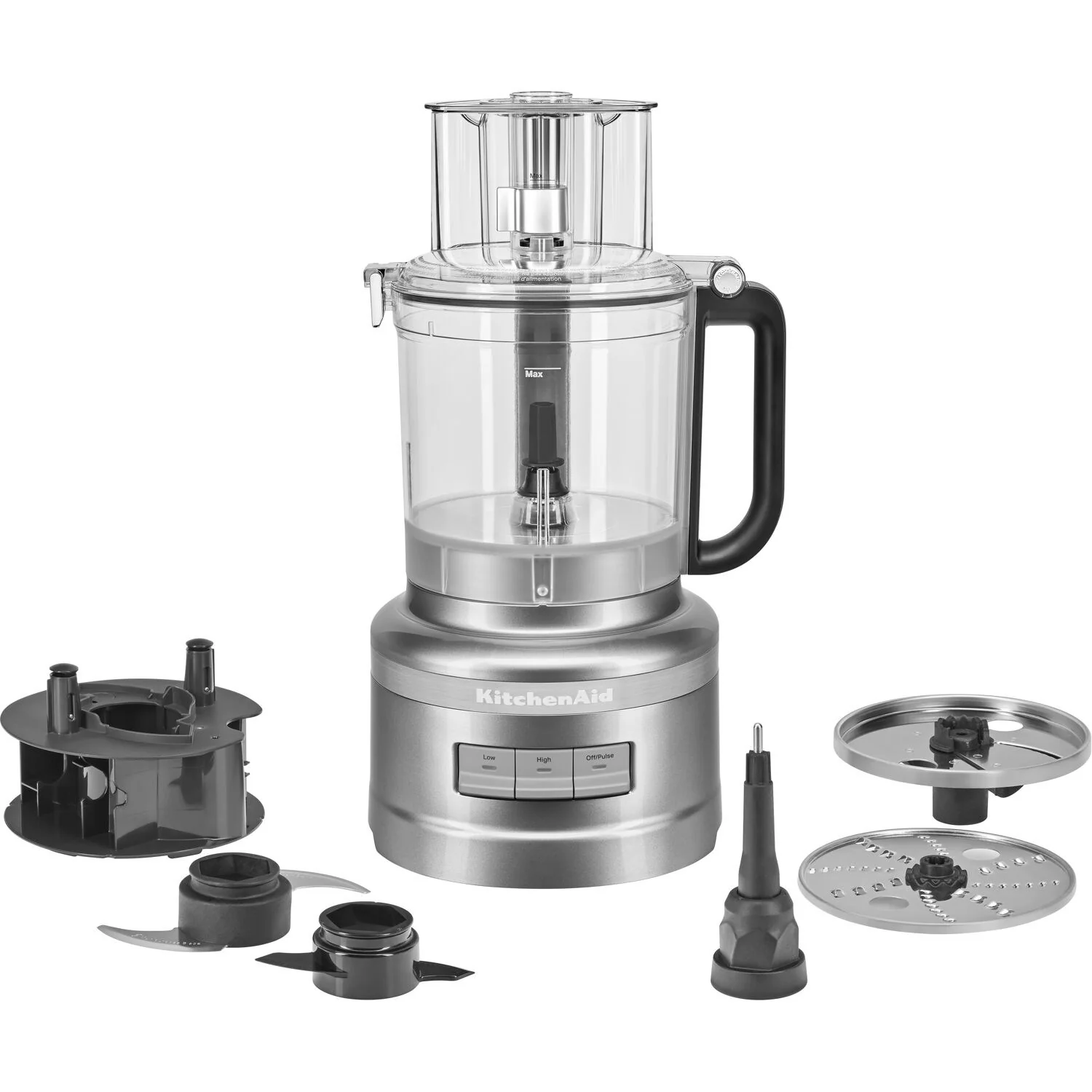 KitchenAid 13 Cup Food Processor with Work Bowl in Contour Silver (KFP1318CU) - Image 9