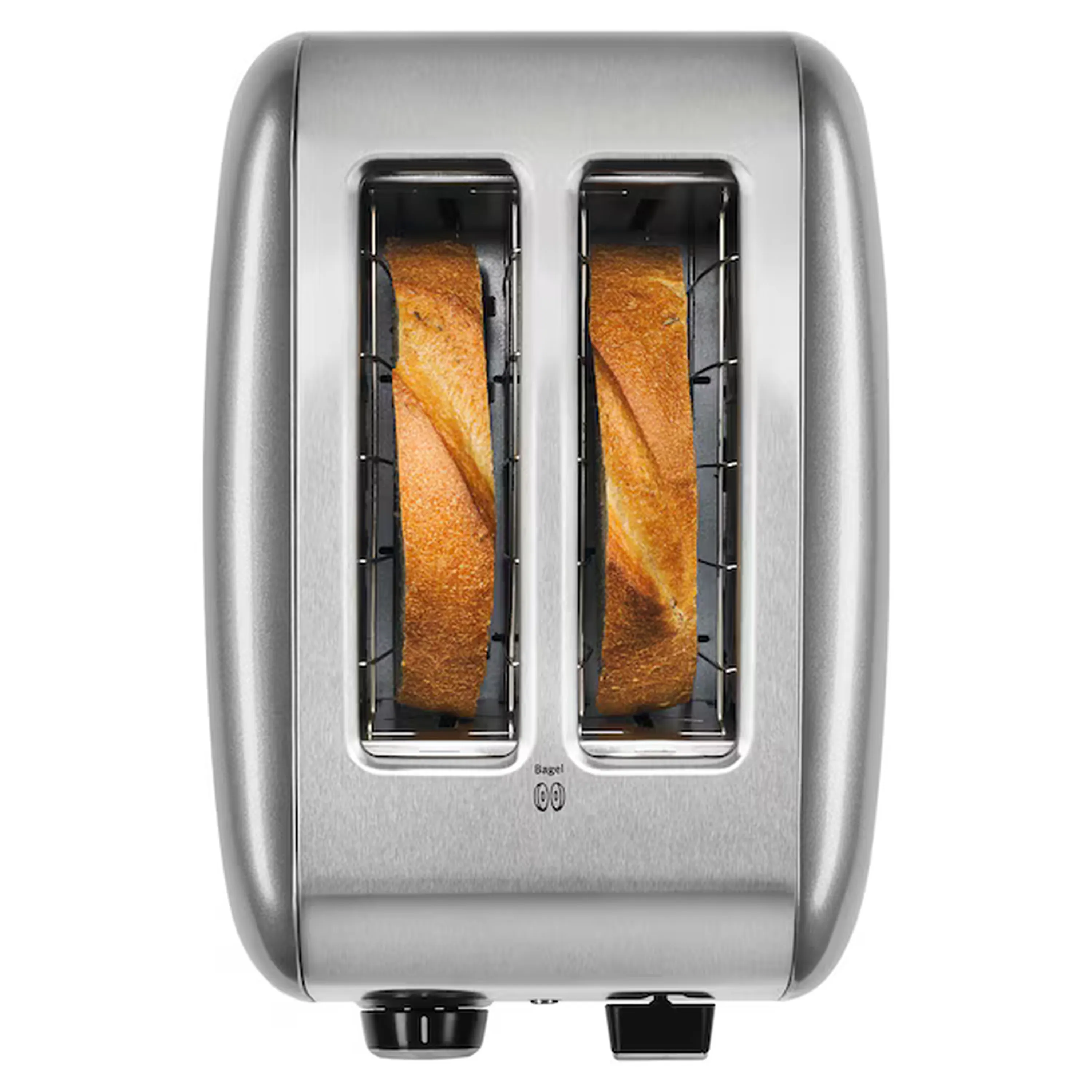KitchenAid 2 Slice Toaster Toast with Manual Lift Lever in Contour Silver (KMT2115CU) - Image 3