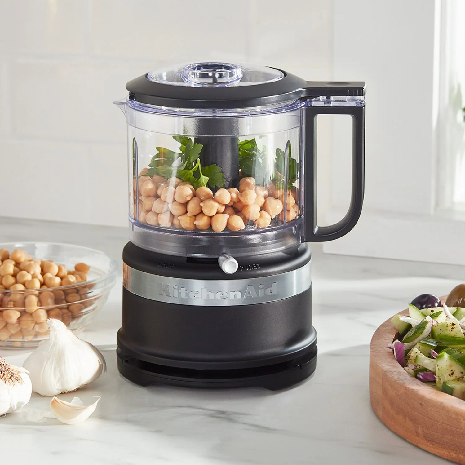 KItchenAid 3.5 Cup Food Chopper Chop, Mix, Puree in Black Matte (KFC3516BM) - Image 3