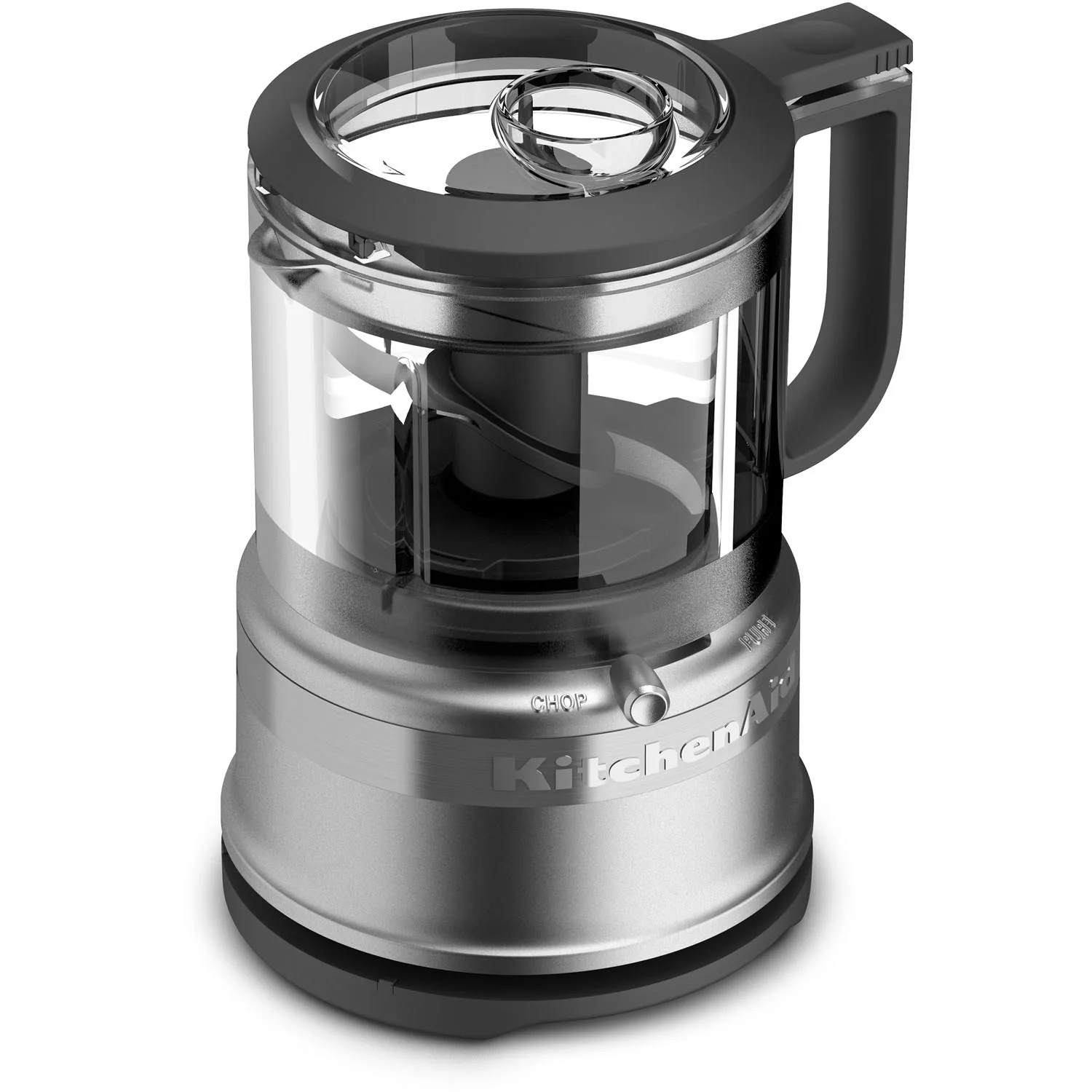 KitchenAid 3.5 Cup Food Chopper Chop, Mix, Puree in Contour Silver (KFC3516CU) - Image 3