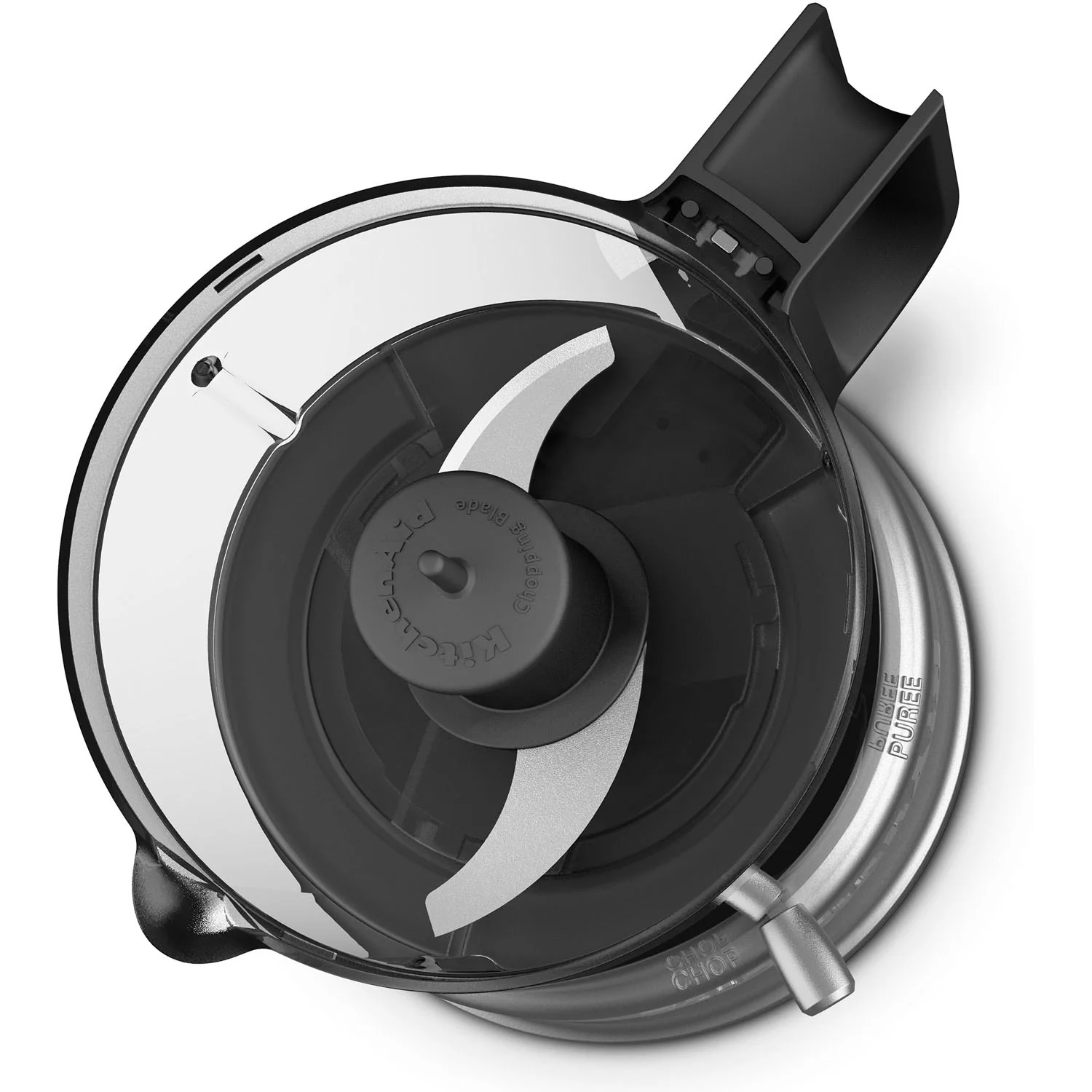 KitchenAid 3.5 Cup Food Chopper Chop, Mix, Puree in Contour Silver (KFC3516CU) - Image 4
