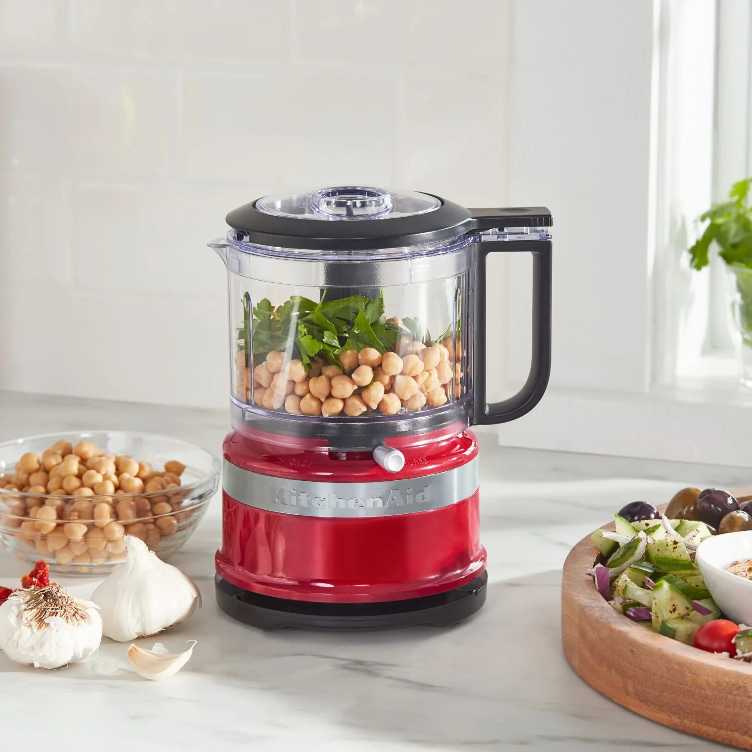 KitchenAid 3.5 Cup Food Chopper Chop, Mix, Puree in Empire Red (KFC3516ER) - Image 3