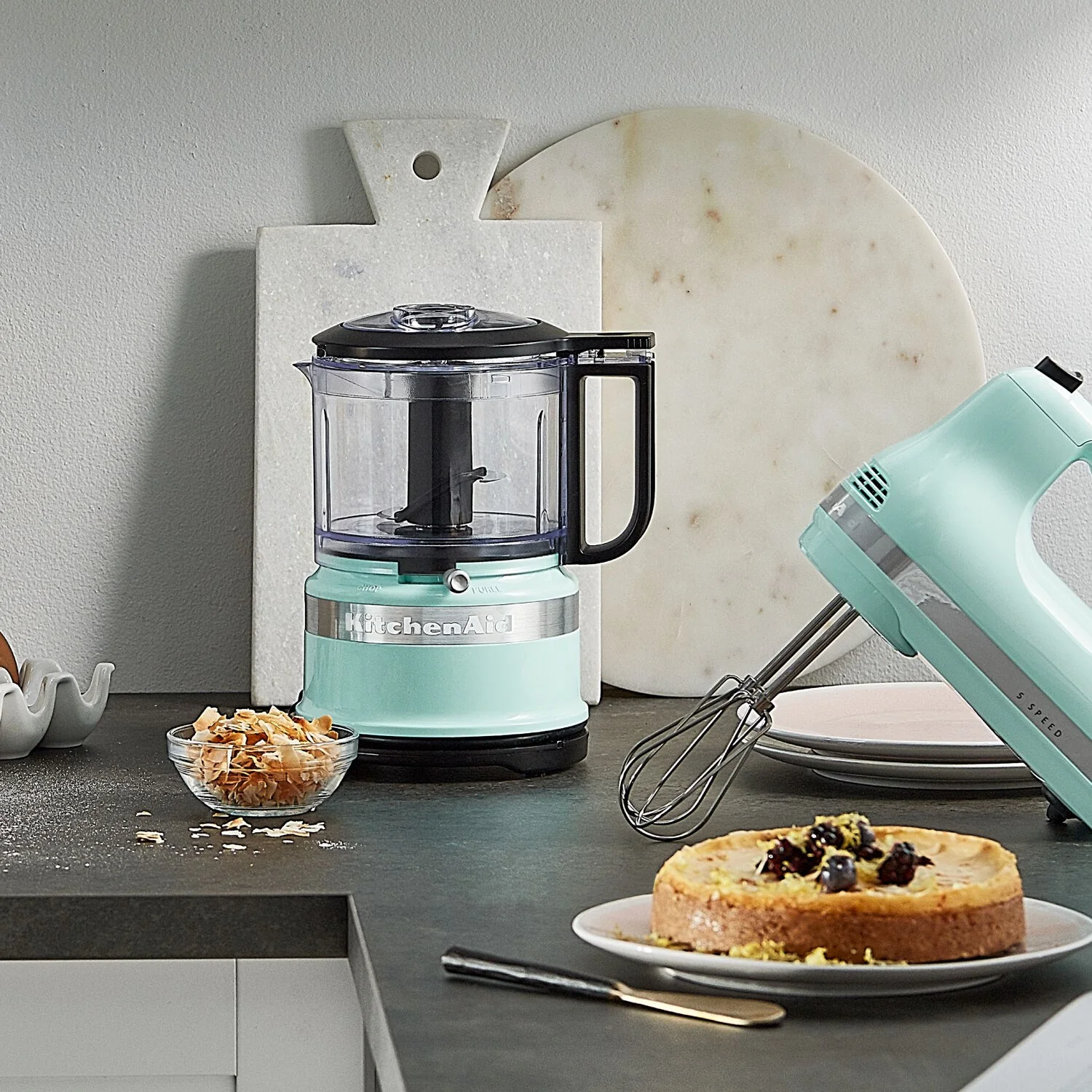 KitchenAid 3.5 Cup Food Chopper Chop, Mix & Puree in Ice Blue (KFC3516IC) - Image 3