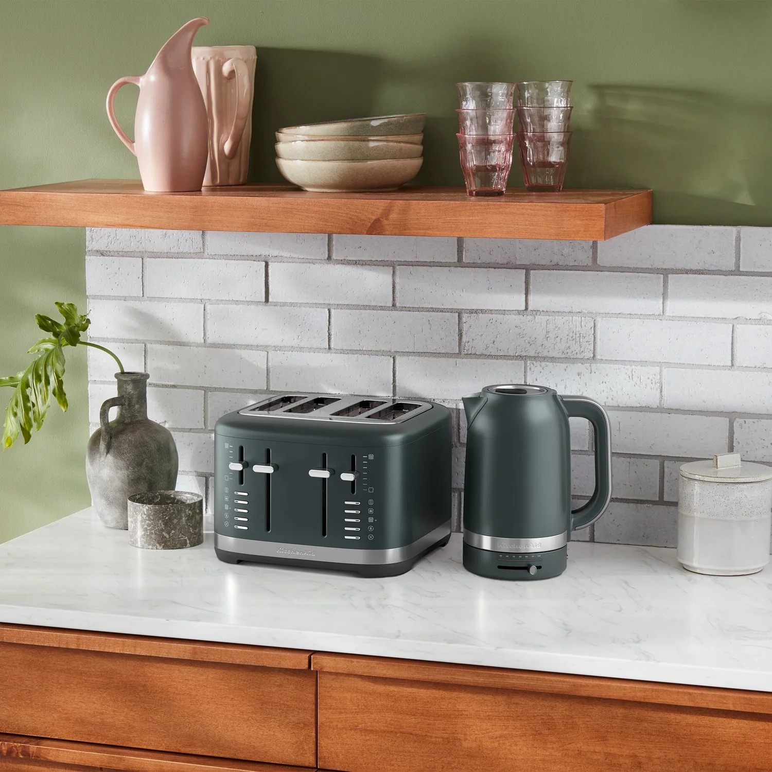 KitchenAid 4-Slice Toaster Toast, Bagel and Cancel Function in Juniper (KMT4109JP) - Image 4