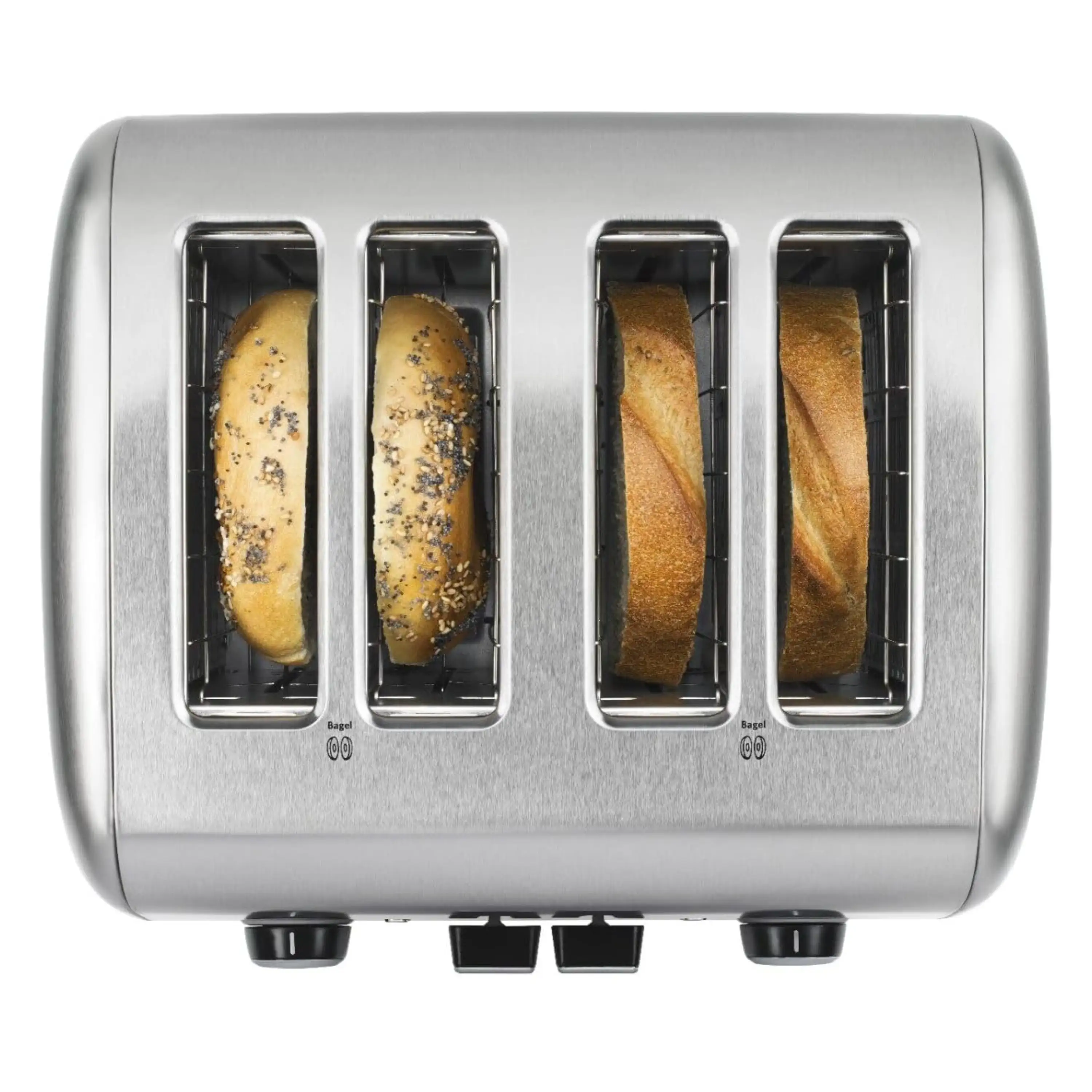KitchenAid 4 Slice Toaster with Manual LIft Lever in Brushed Stainless Steel (KMT4115SX) - Image 3