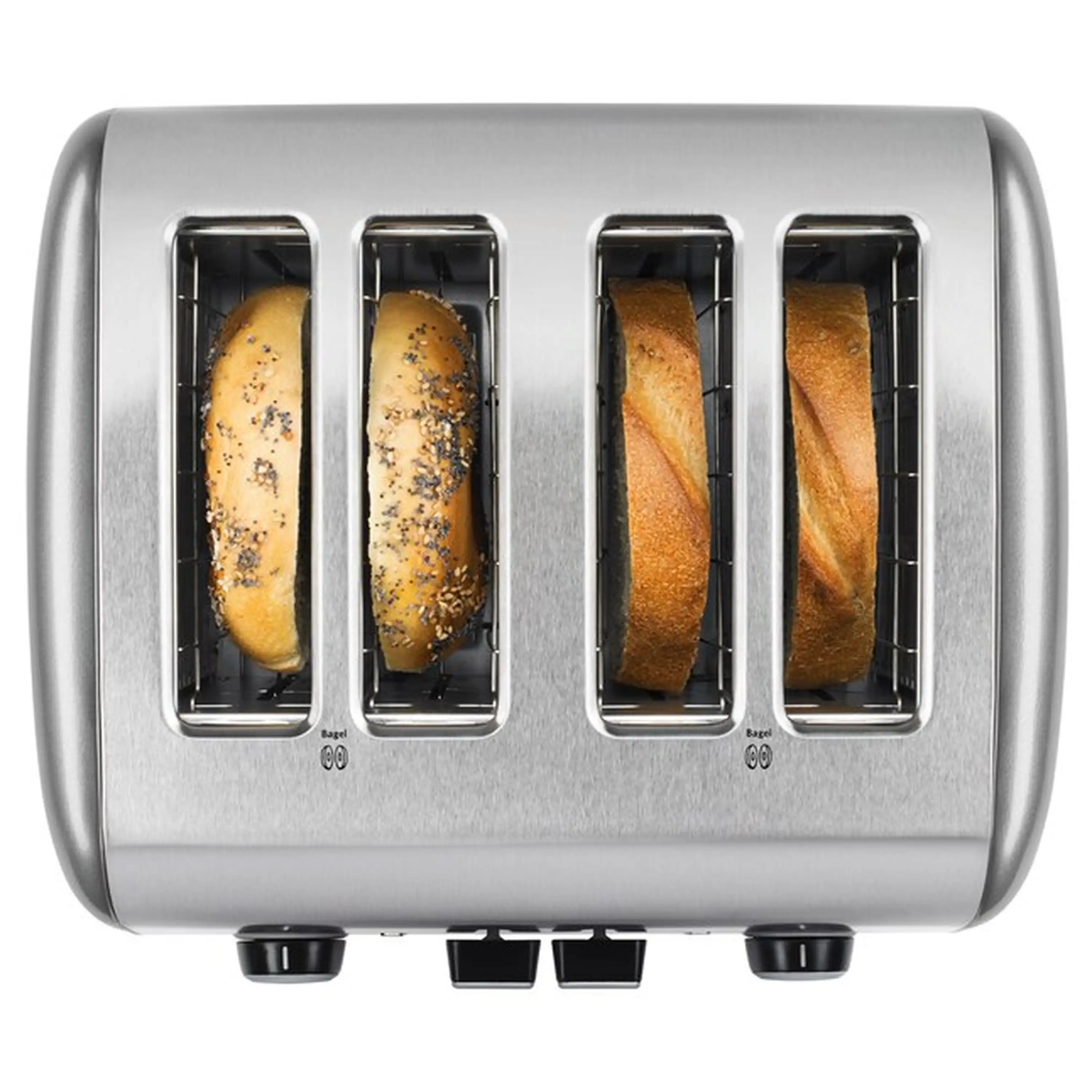 KitchenAid 4 Slice Toaster with Manual Lift Lever in Contour Silver (KMT4115CU) - Image 5
