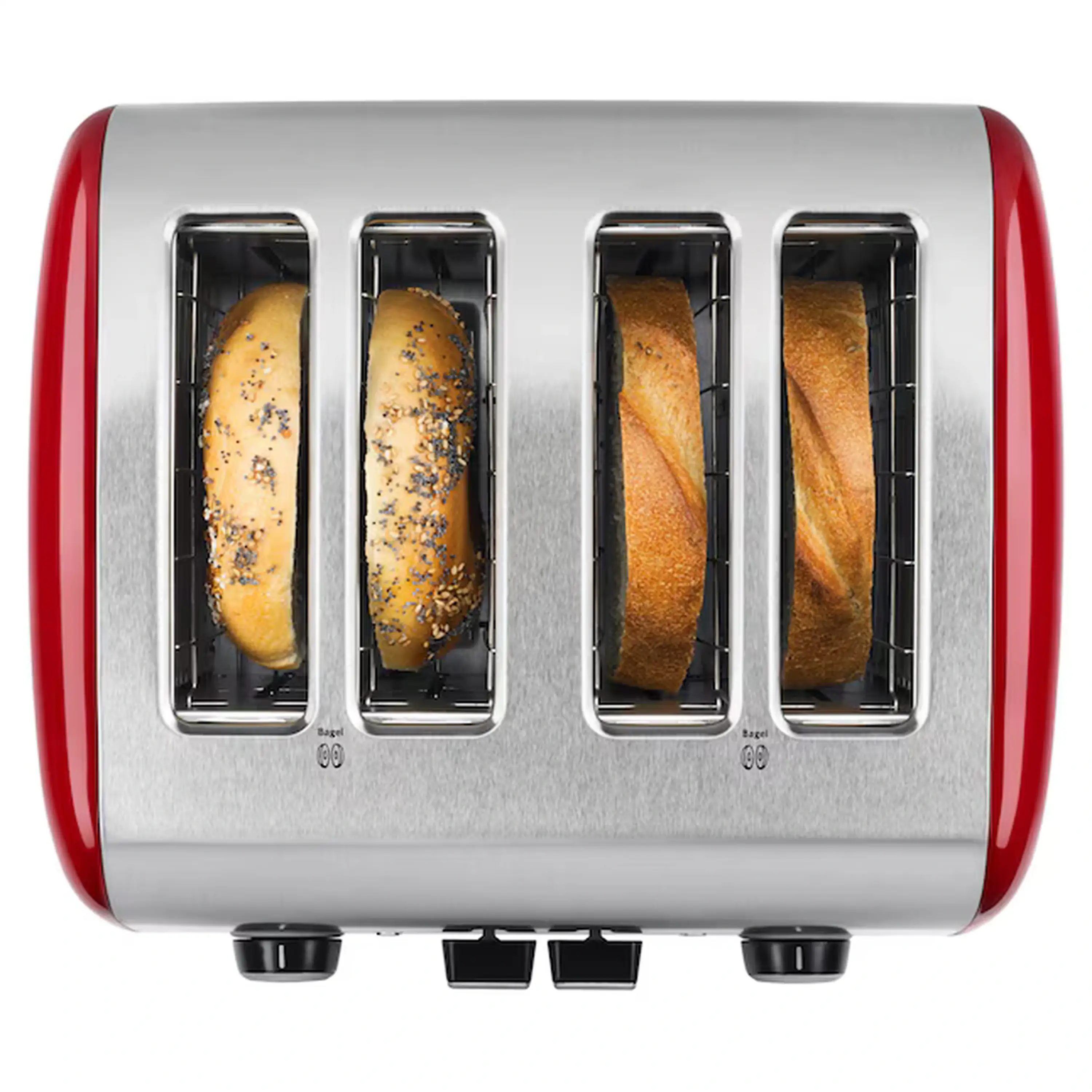 KitchenAid 4 Slice Toaster with Manual Lift Lever in Empire Red (KMT4115ER) - Image 3