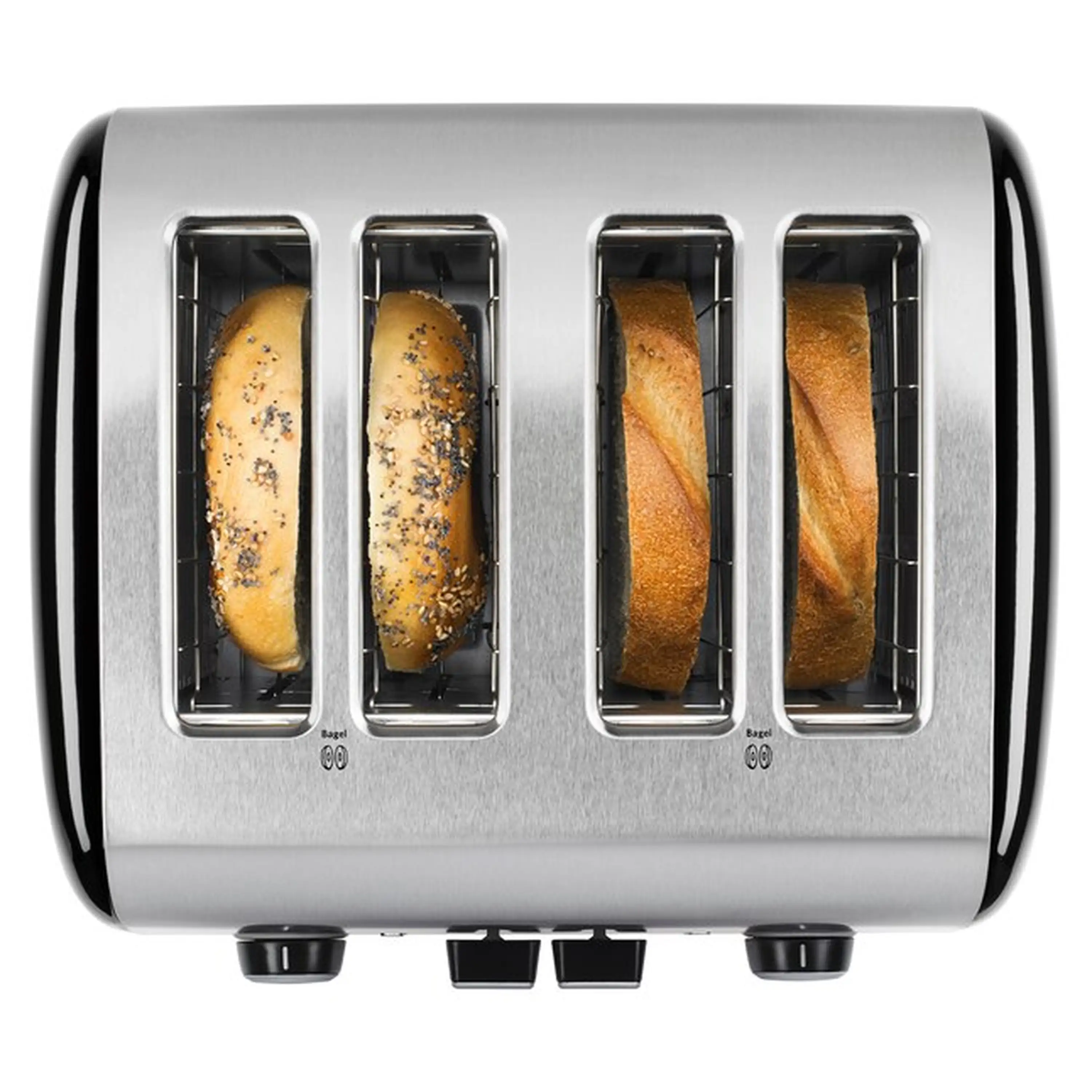 KitchenAid 4 Slice Toaster with Manual Lift Lever in Onyx Black (KMT4115OB) - Image 3