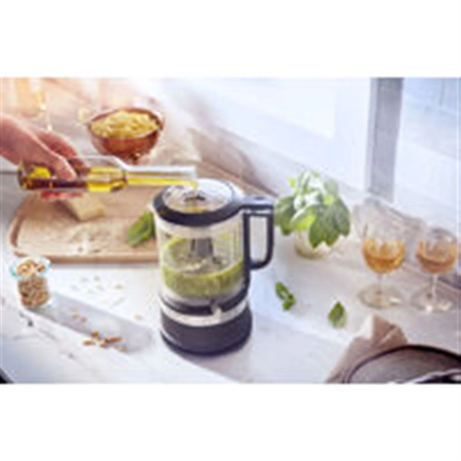 KitchenAid 5 Cup Food Chopper with Multi-Purpose Blade & Whisk Accessory in Black Matte (KFC0516BM) - Image 2