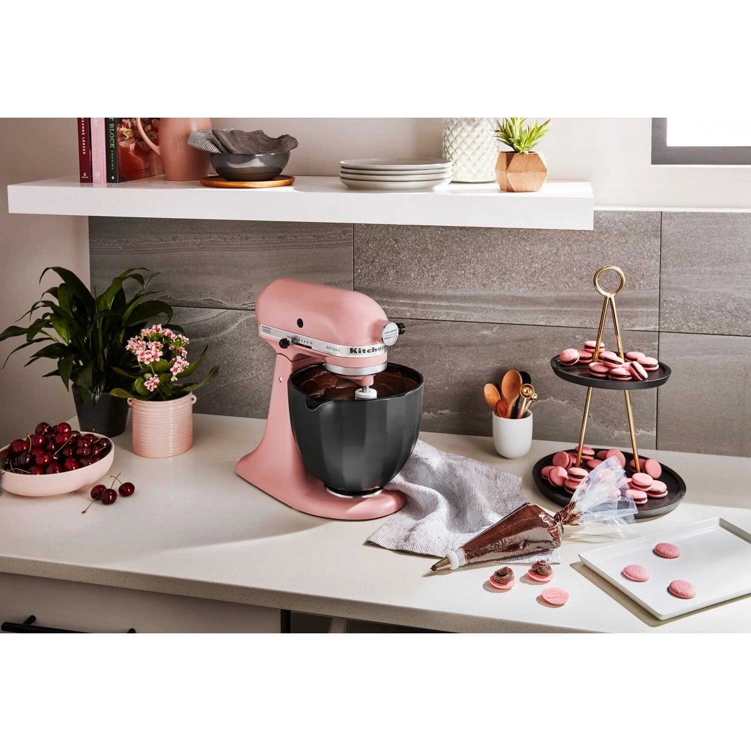 KitchenAid 5-Quart Ceramic Bowl in Black Shell (KSM2CB5PBS) - Image 2