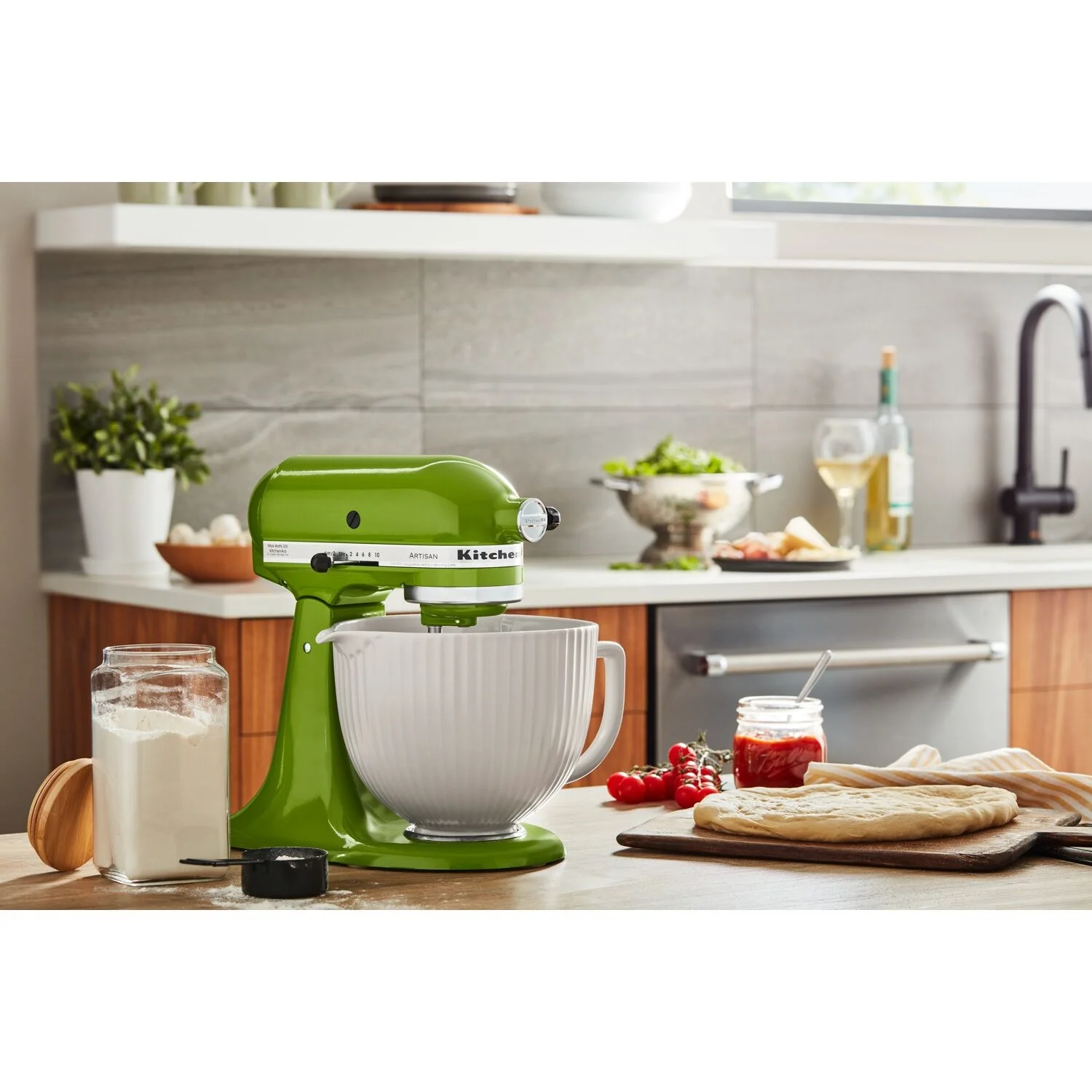 KitchenAid 5-Quart Ceramic Bowl in Classic Columns (KSM2CB5PCC) - Image 2