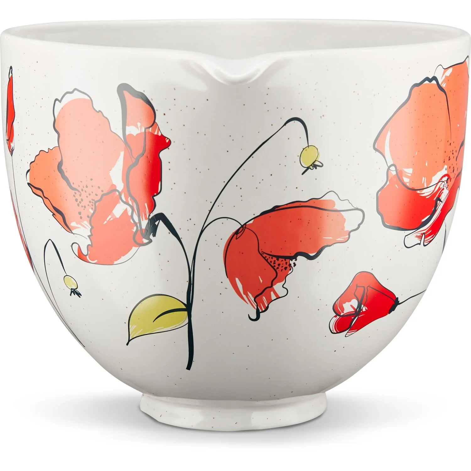 KitchenAid 5-Quart Ceramic Bowl in Poppy Design (KSM2CB5PPY) - Image 6