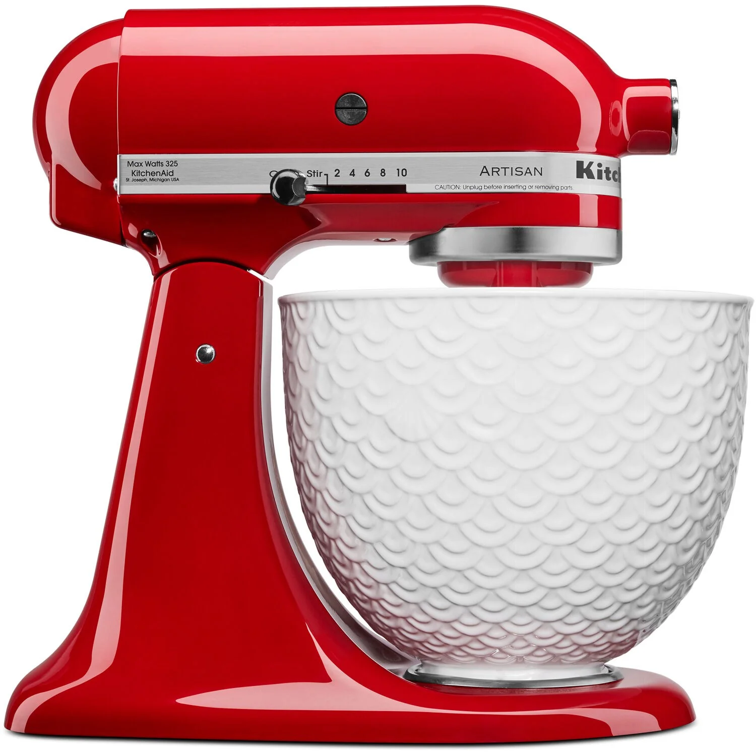 KitchenAid 5-Quart Ceramic Bowl in White Merlaid Lace (KSM2CB5TWM) - Image 6