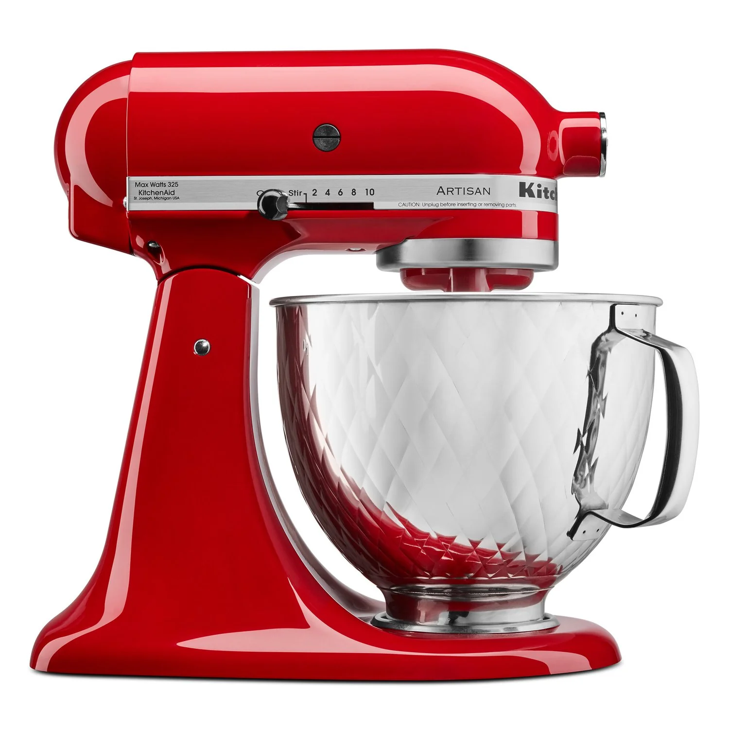 KitchenAid 5-Quart Colorfast Finish Stainless Steel Bowl, Quilted (KSM5SSBQB) - Image 2