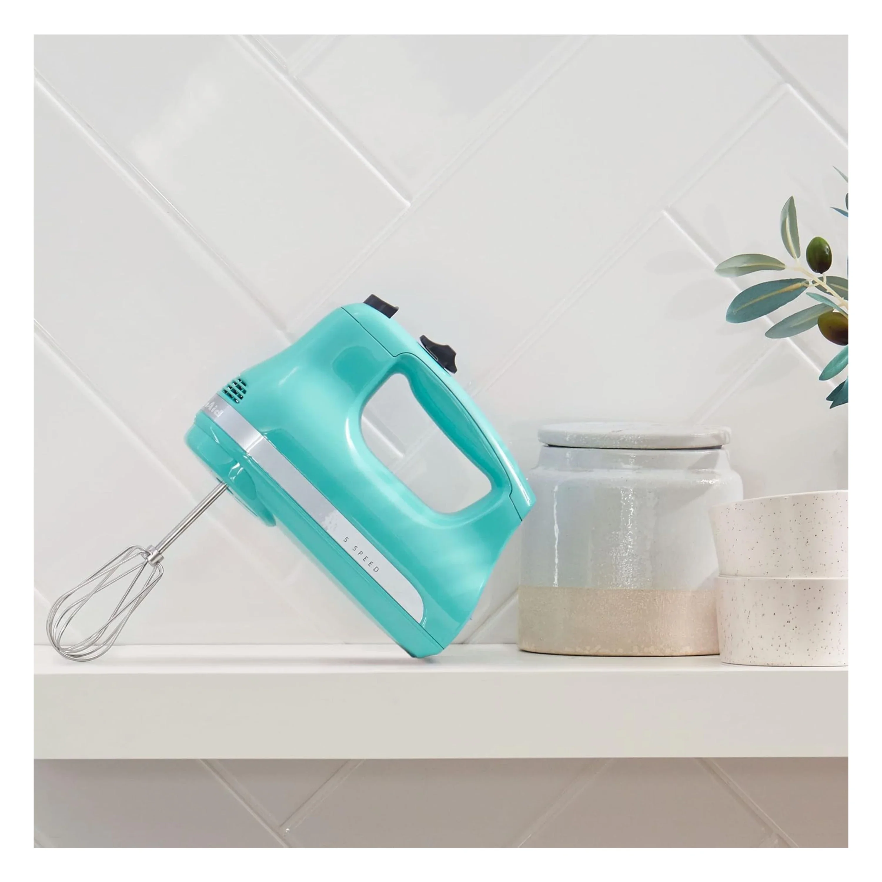 KitchenAid 5-Speed Ultra Power Hand Mixer in Aqua Sky (KHM512AQ) - Image 2