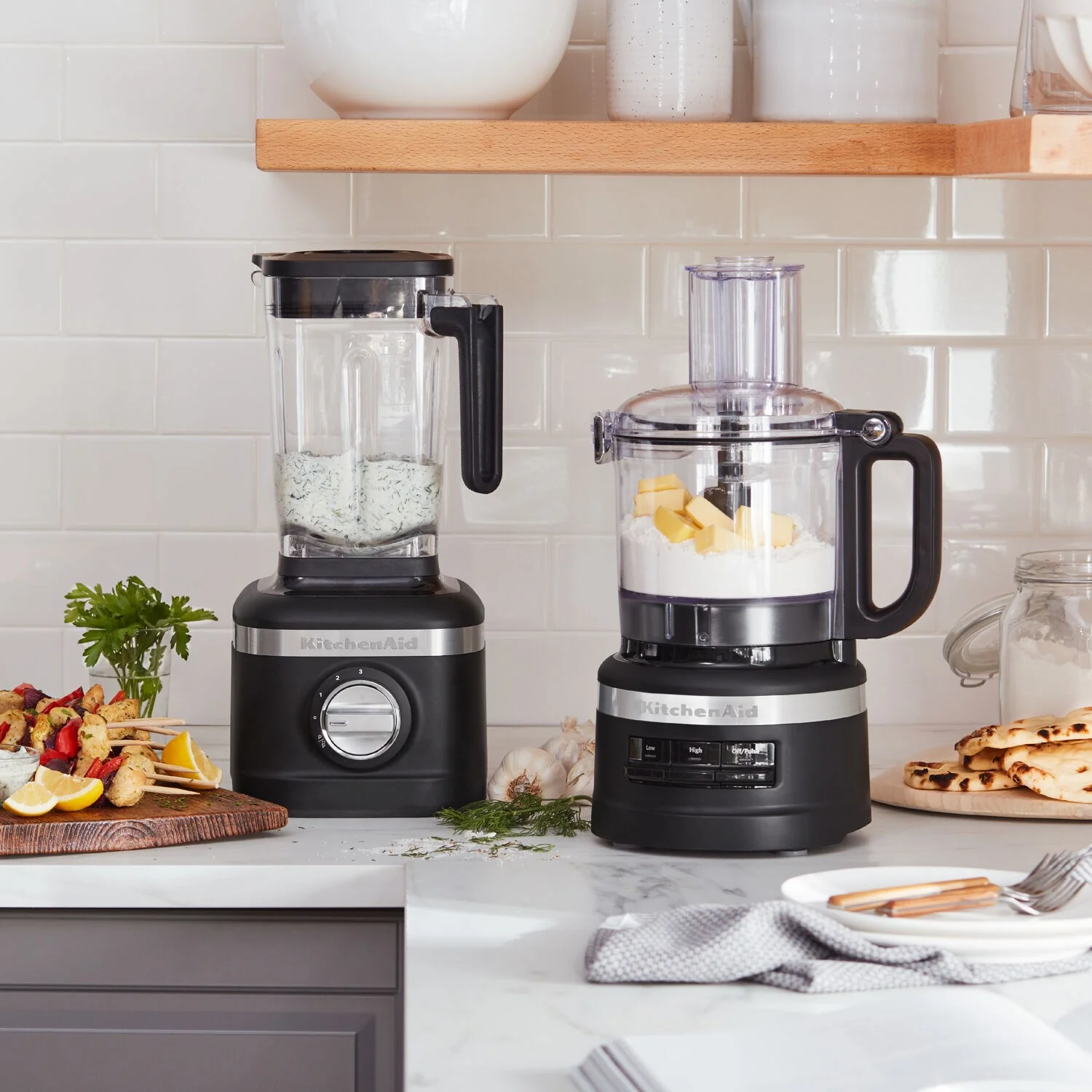 KitchenAid 7-Cup Food Processor with Slice-Shred Blade in Black Matte (KFP0718BM) - Image 3