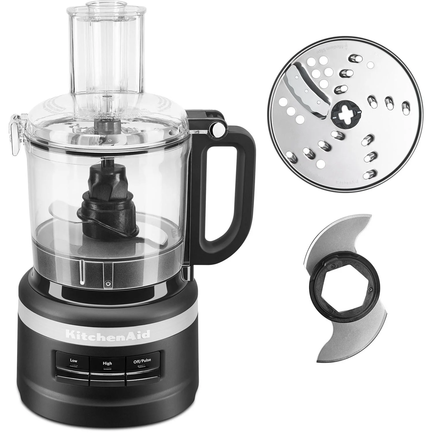 KitchenAid 7-Cup Food Processor with Slice-Shred Blade in Black Matte (KFP0718BM) - Image 7