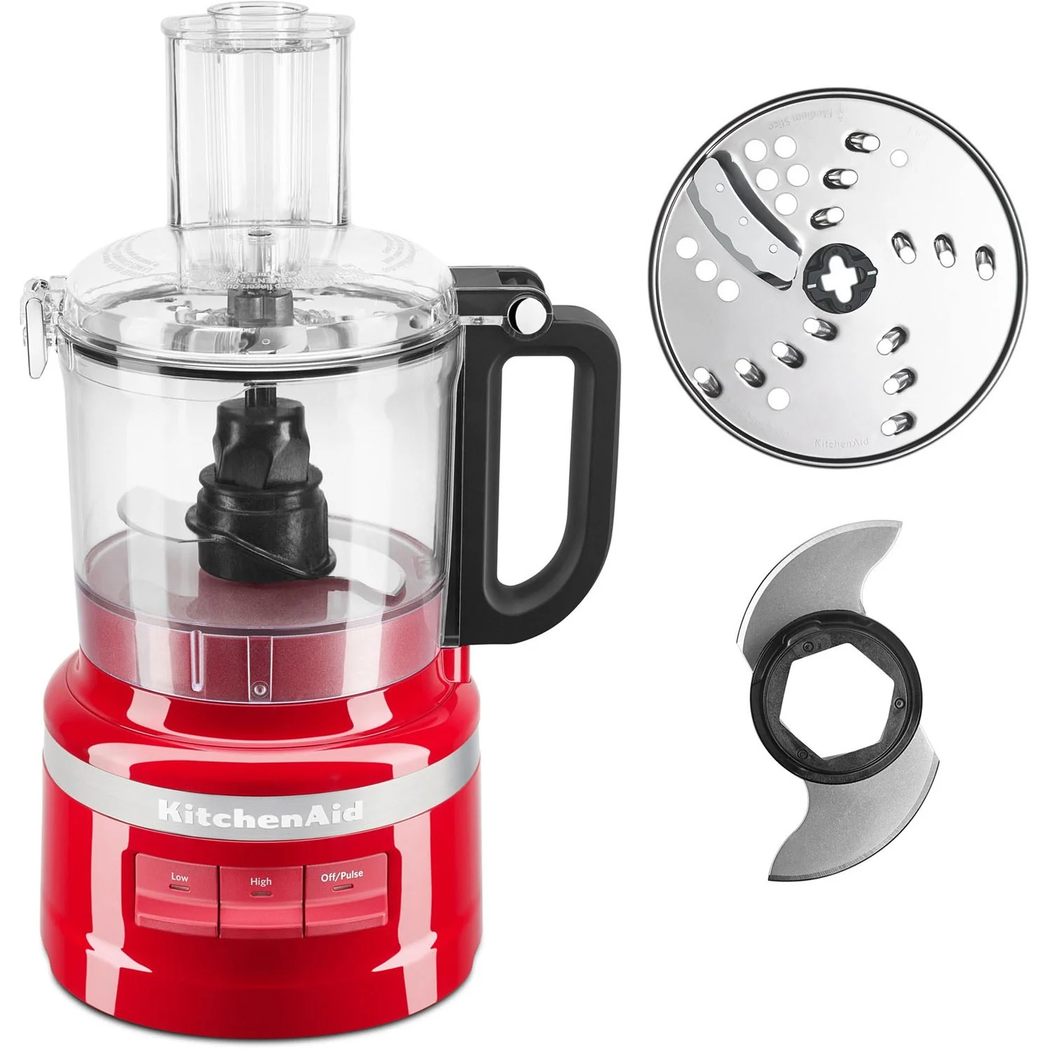 KitchenAid 7-Cup Food Processor with Slice-Shred Blade in Empire Red (KFP0718ER) - Image 3