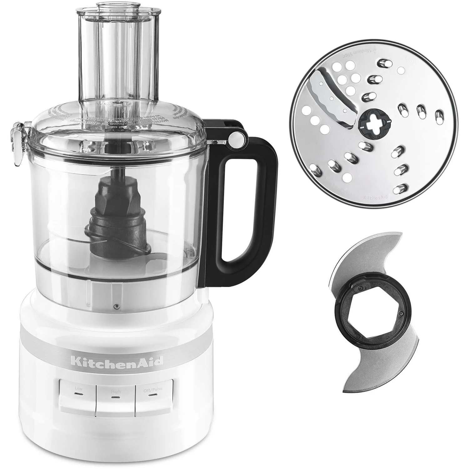 KitchenAid 7-Cup Food Processor with Slice-Shred Blade in White (KFP0718WH) - Image 6