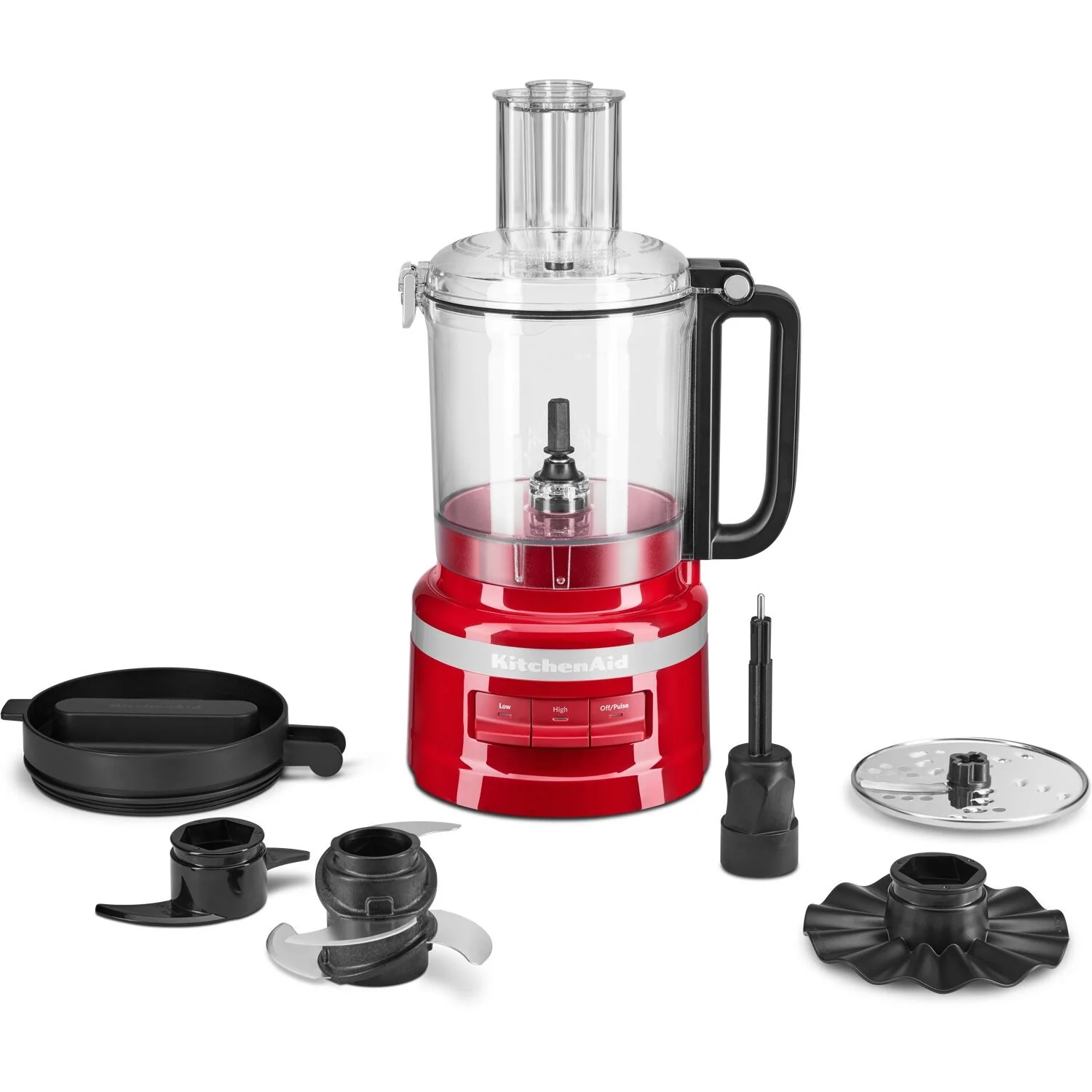 KitchenAid 9-Cup Food Processor with Slice-Shred Blade & Multipurpose Blade in Empire Red (KFP0921ER) - Image 5