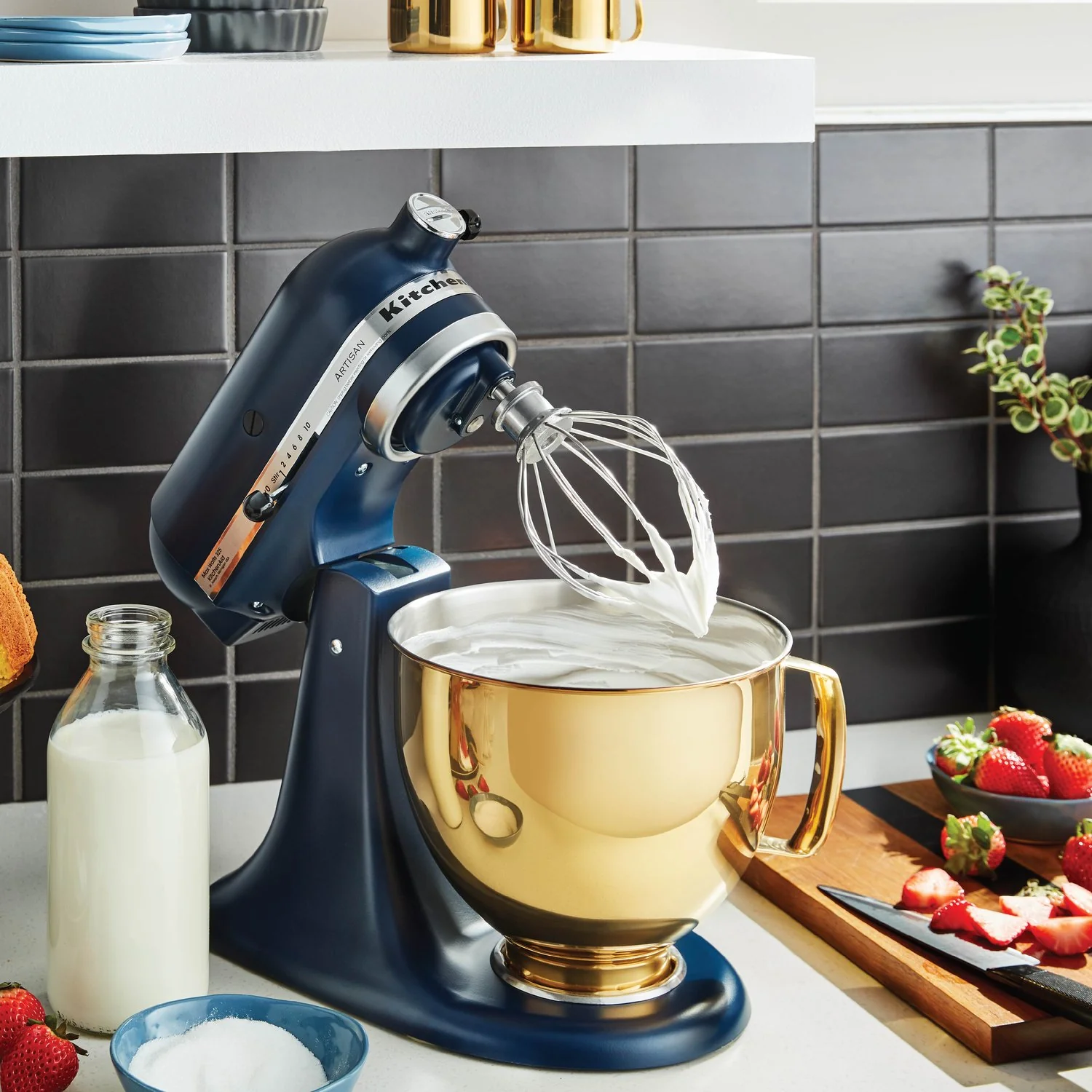 KitchenAid Artisan 5 Quart Tilt-Head Stand Mixer in Ink Blue (KSM150PSIB) - Image 3