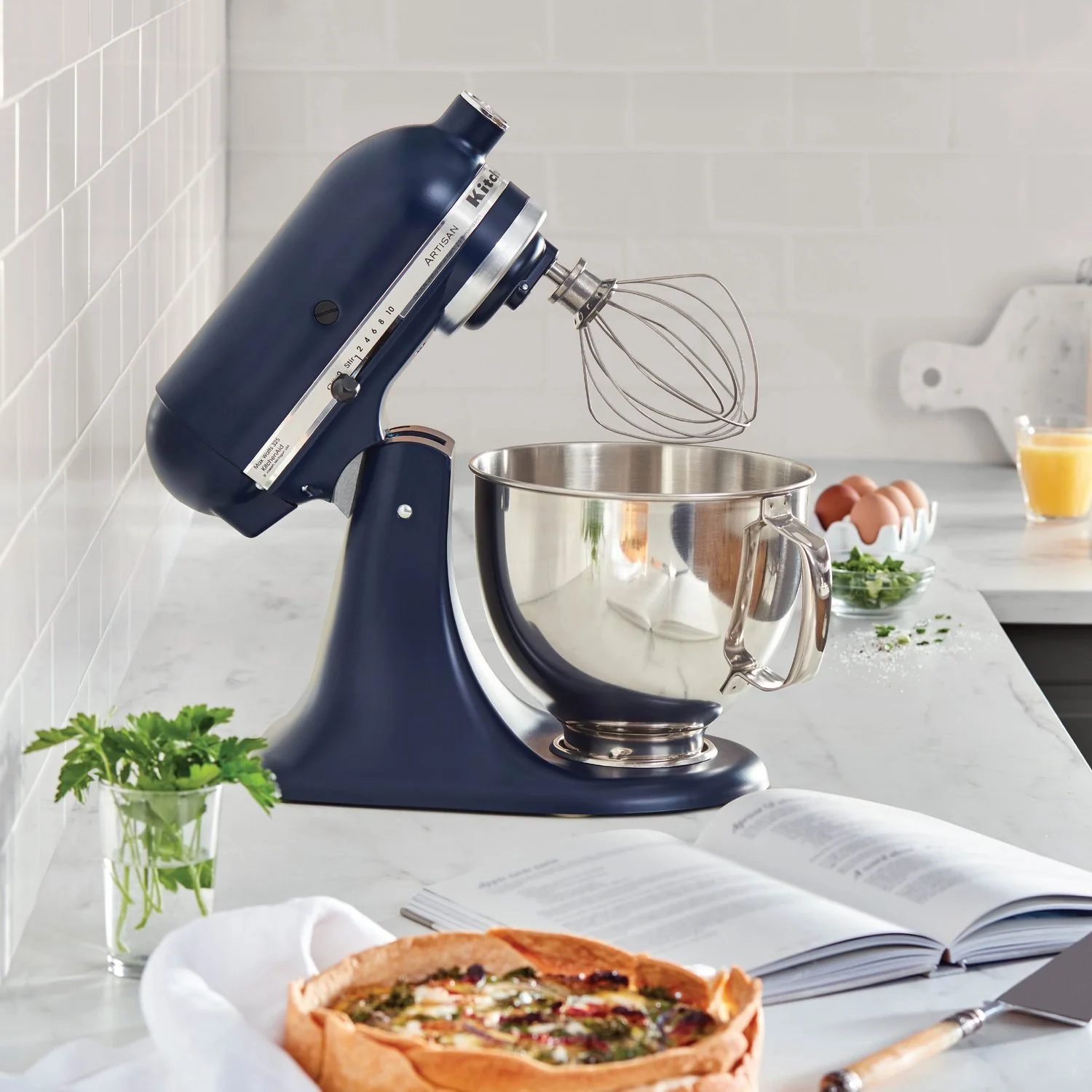 KitchenAid Artisan 5 Quart Tilt-Head Stand Mixer in Ink Blue (KSM150PSIB) - Image 5