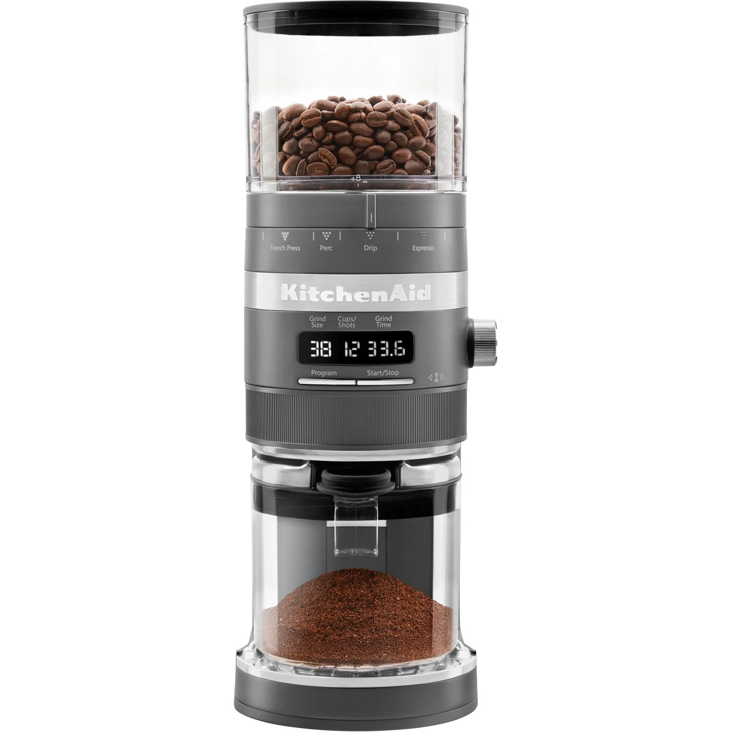 KitchenAid Burr Coffee Grinder in Charcoal Grey (KCG8433DG) - Image 5