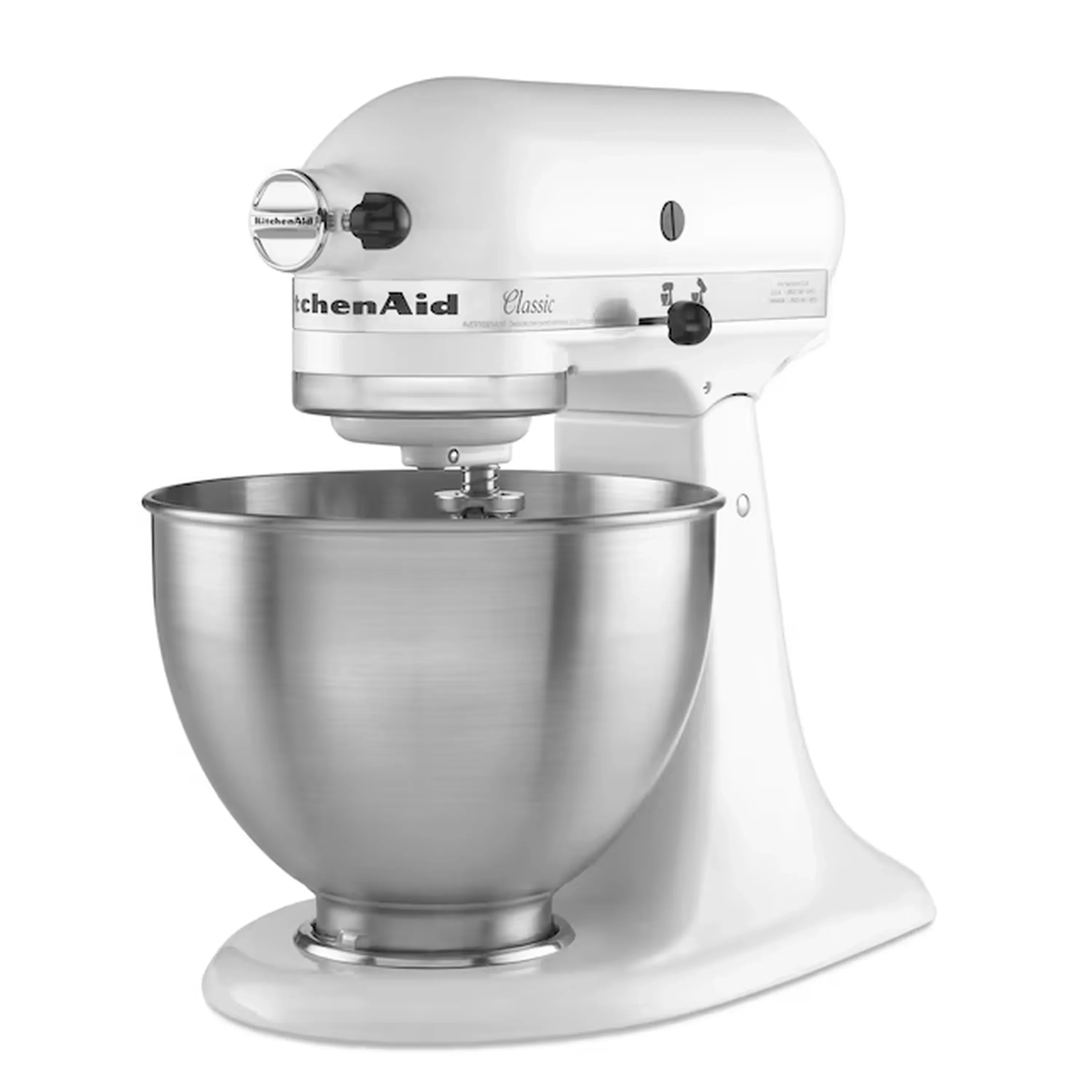 KitchenAid Classic Series 4.5 Quart Tilt-Head Stand Mixer in White (K45SSWH) - Image 9