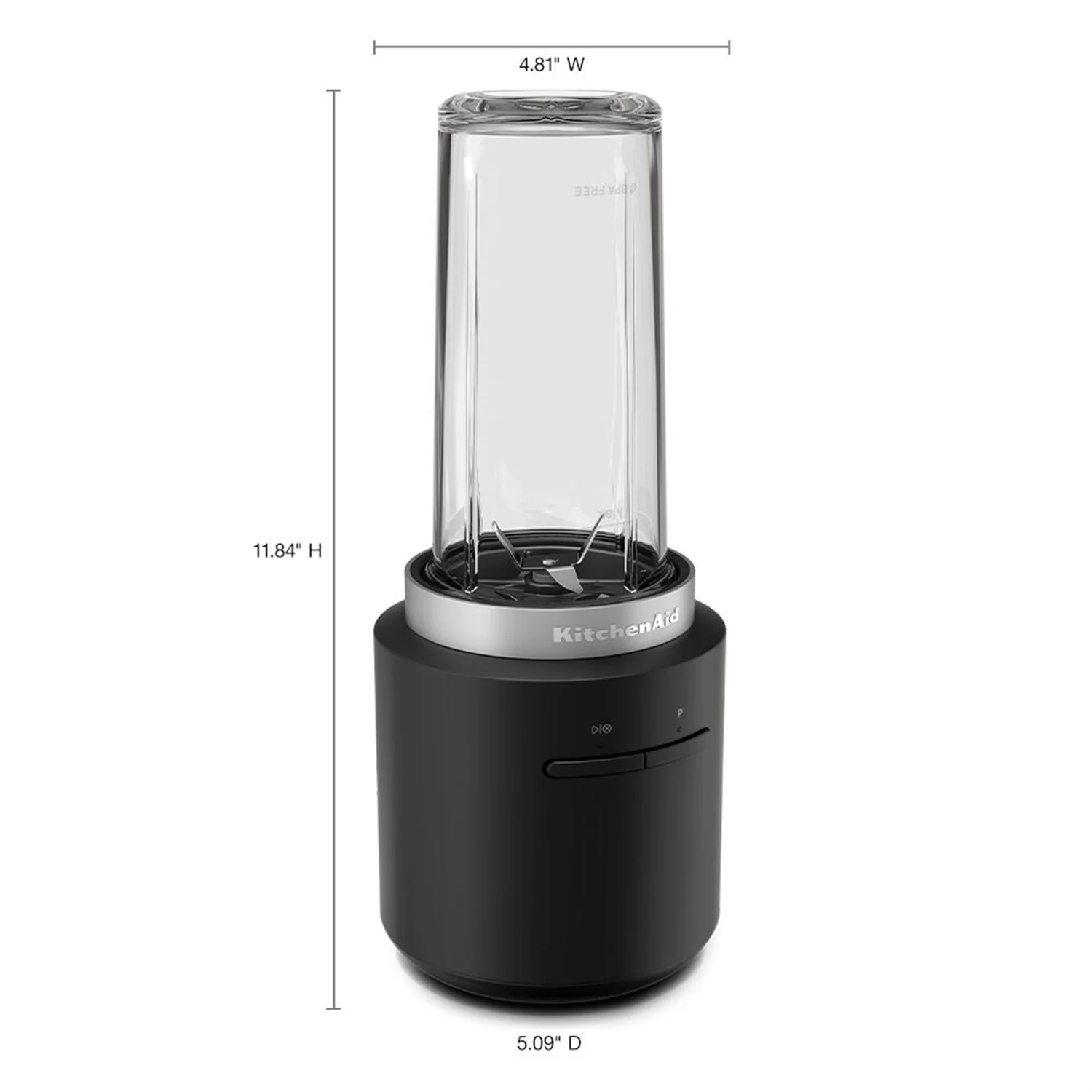 KitchenAid Cordless 12V 16 Oz. Personal Blender with Travel Lid in Black Matte (KSBR200BM) - Image 8