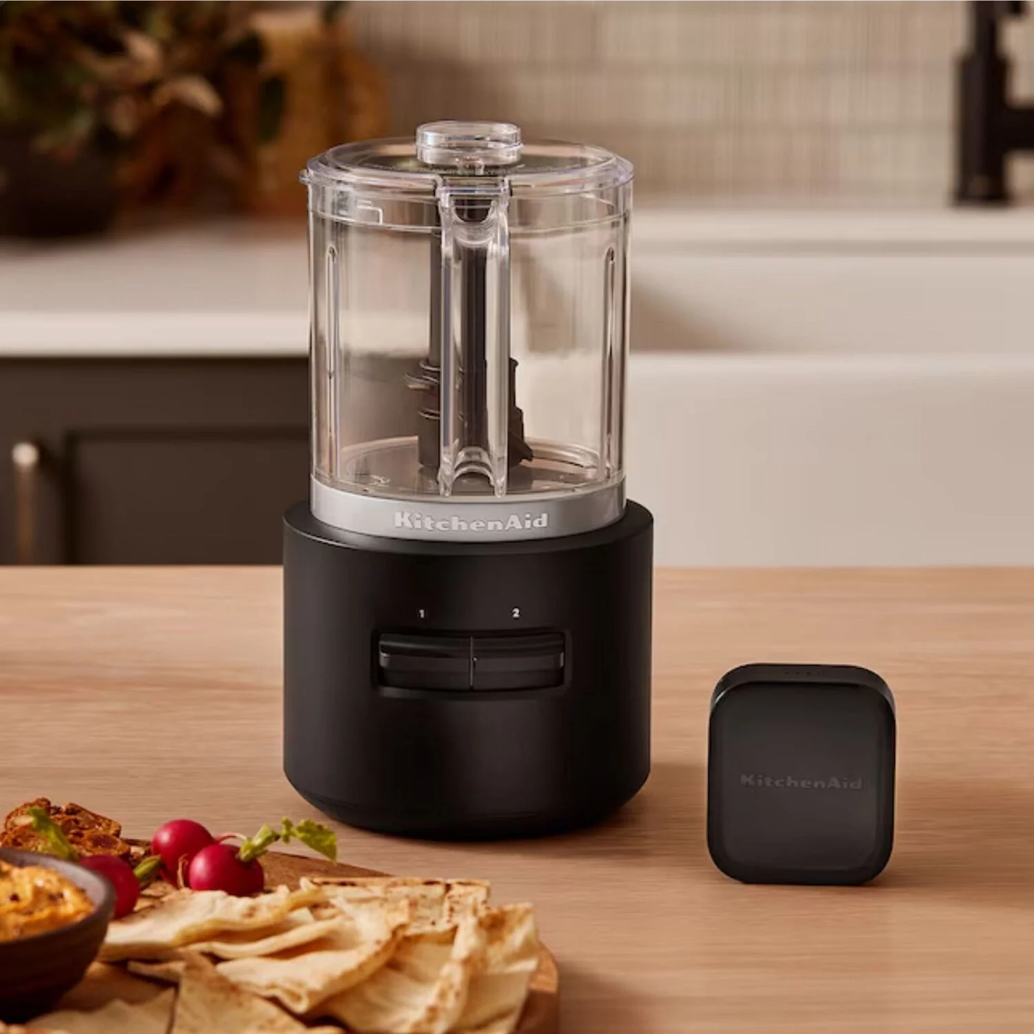 KitchenAid Cordless 12V 3.5 Cup Chopper in Black Matte (KFCR500BM) - Image 3