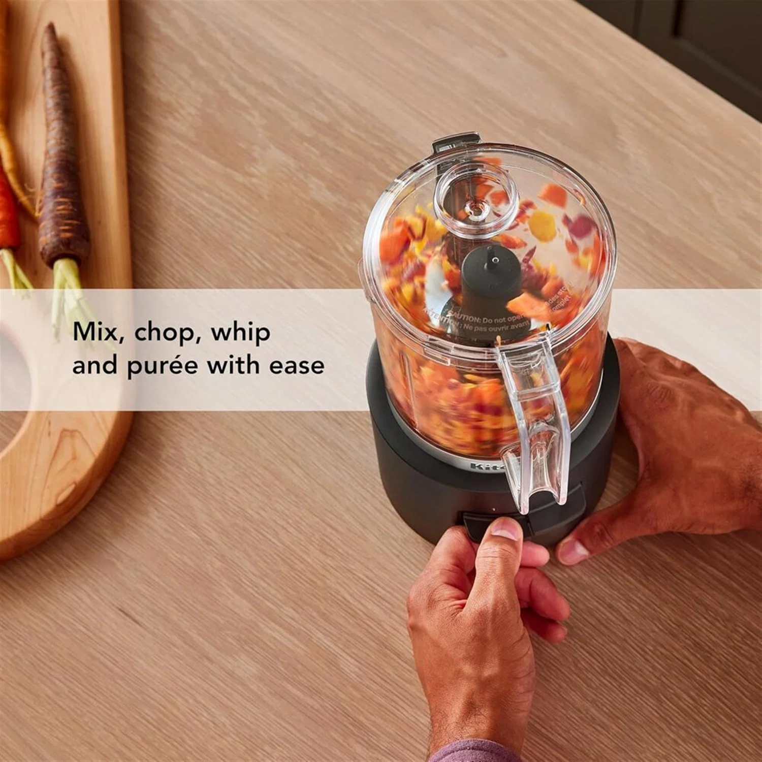 KitchenAid Cordless 12V 3.5 Cup Chopper in Black Matte (KFCR500BM) - Image 5
