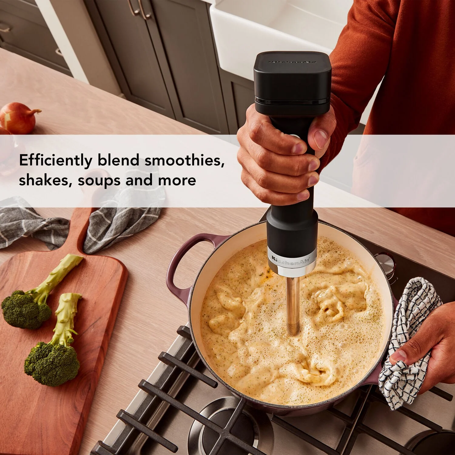 KitchenAid Go Cordless 12V Hand Blender with Battery Included (KHBRV71BM) - Image 3