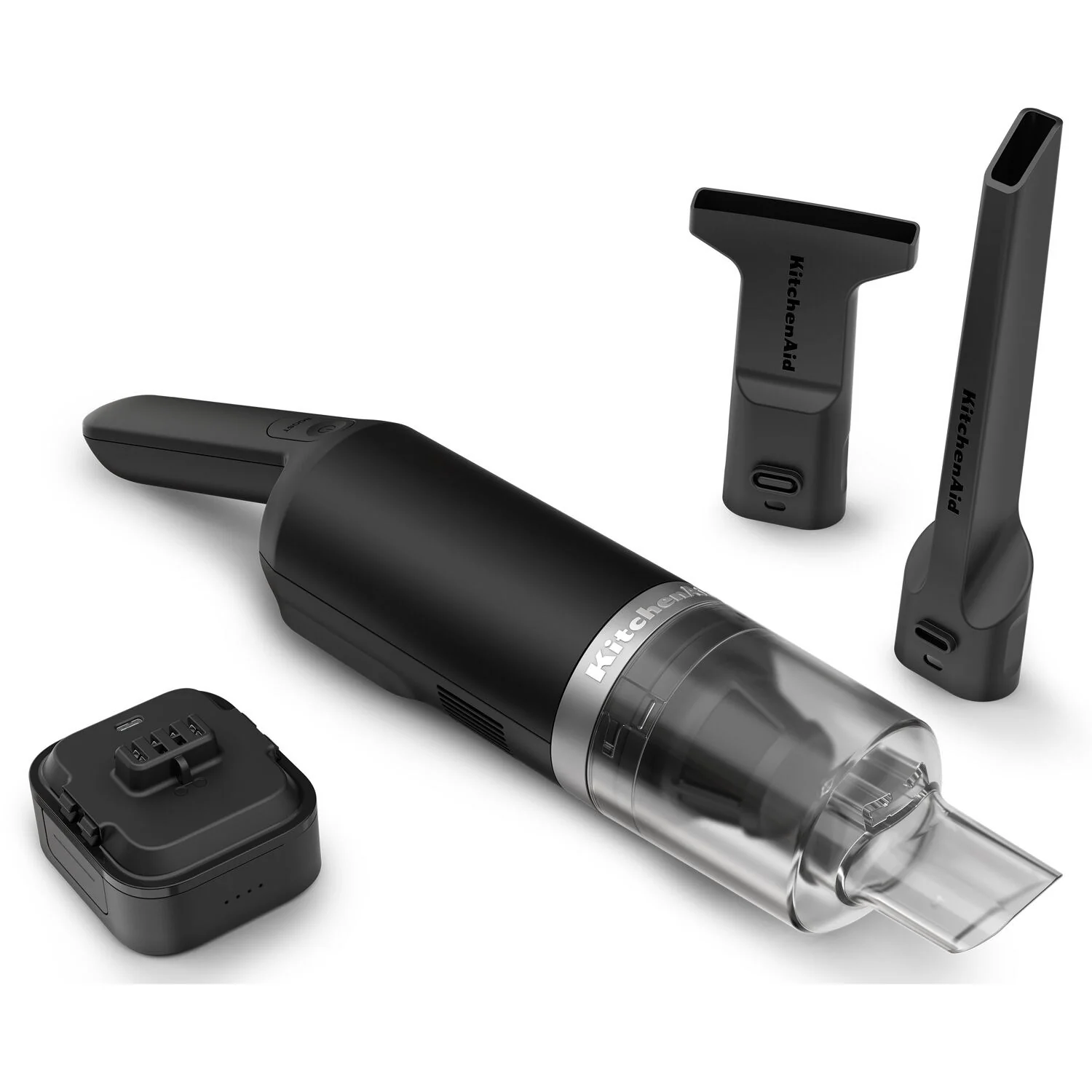 KitchenAid Cordless 12V Kitchen Vacuum in Black Matte with Battery, USB-C Cable, & Wall Adapter (KKVR121BM) - Image 10