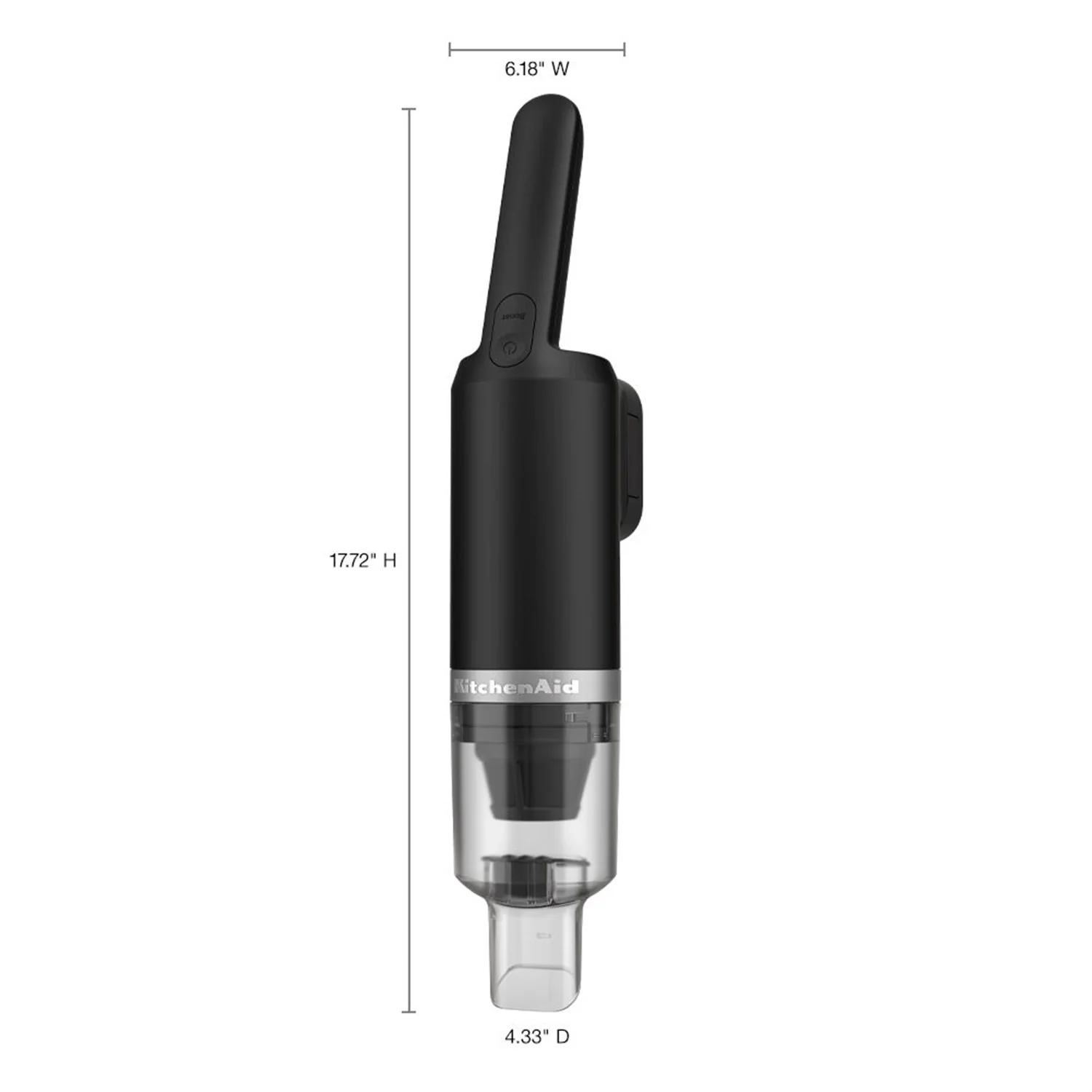 KitchenAid Cordless 12V Kitchen Vacuum in Black Matte with Battery, USB-C Cable, & Wall Adapter (KKVR121BM) - Image 9