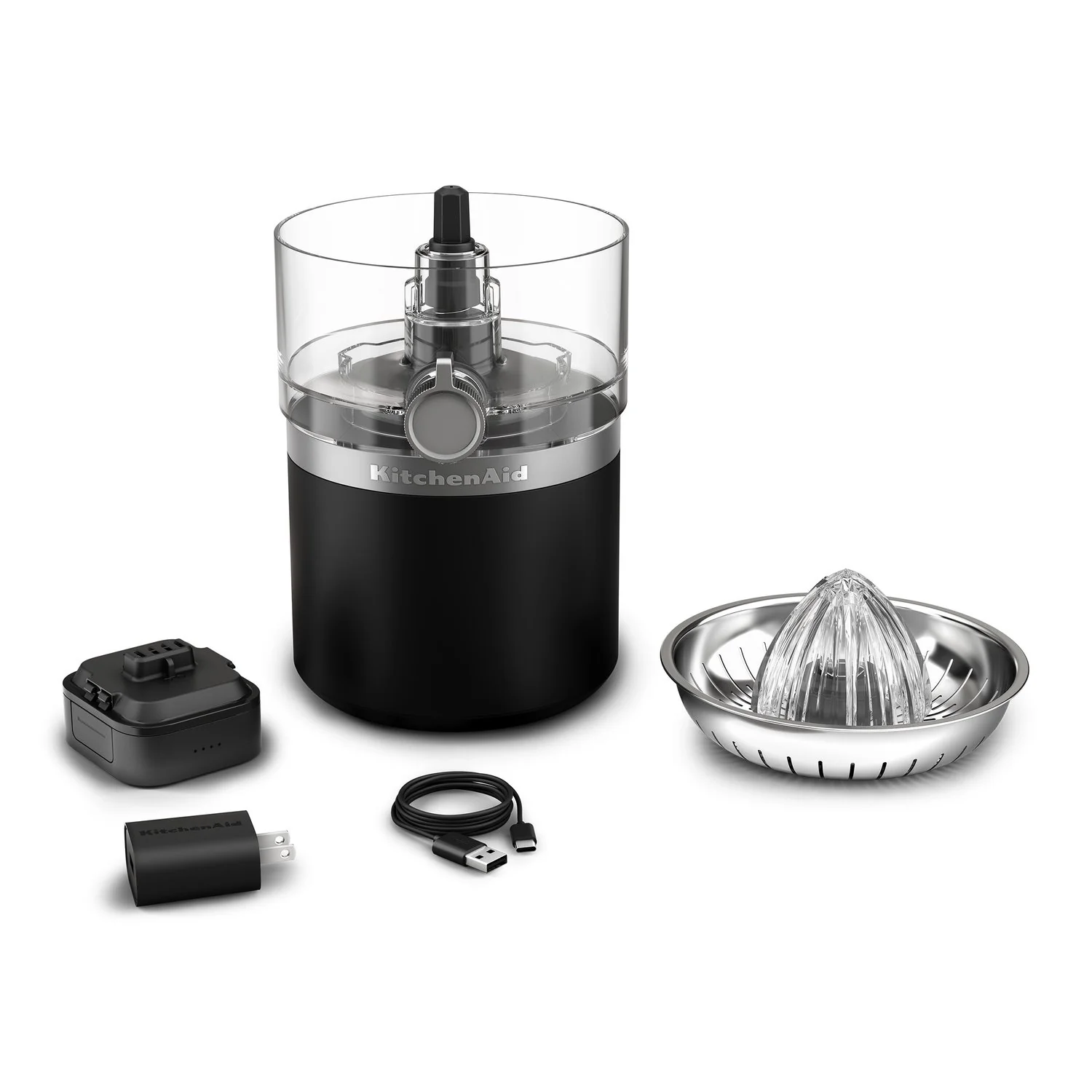 KitchenAid Cordless Go Citrus Juicer w/ Battery in Black Matte, Wall Adapter Included (KCJR161BM) - Image 9