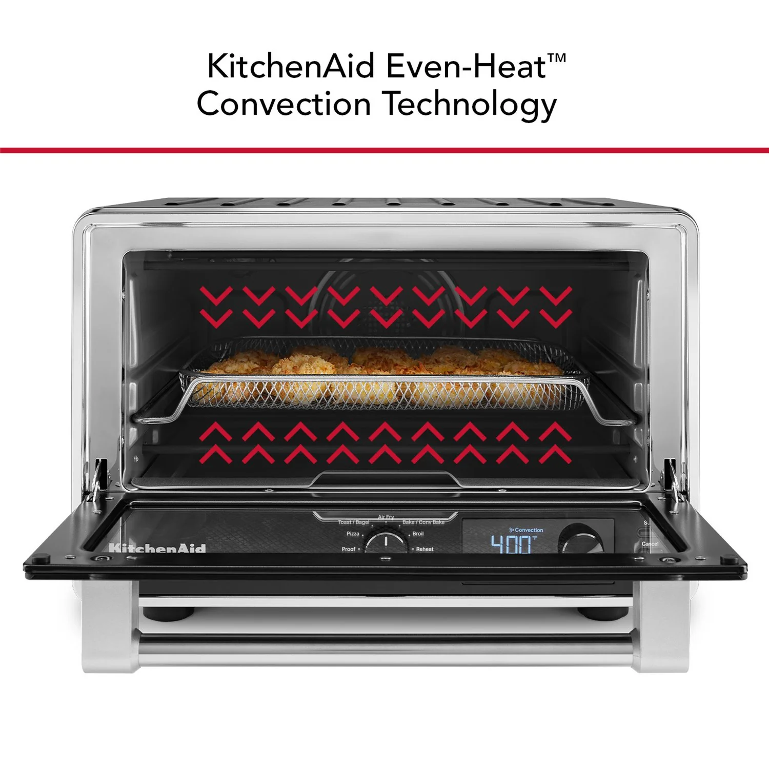 KitchenAid Digital Countertop Oven with Air Fry & Pizza Stone in Black Matte (KCO128BM) - Image 8