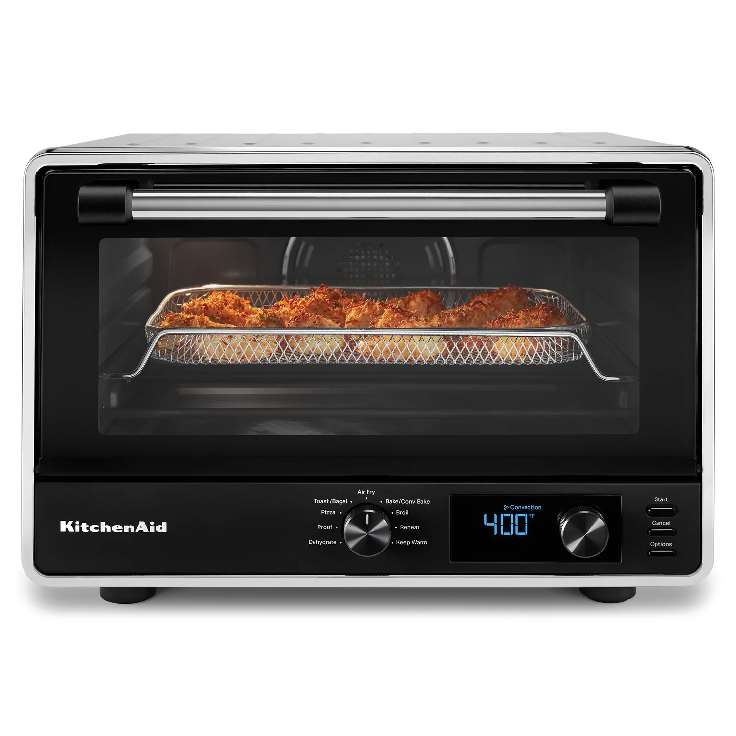KitchenAid Digital Countertop Oven with Air Fry & Pizza Stone in Contour Silver (KCO128CU) - Image 4