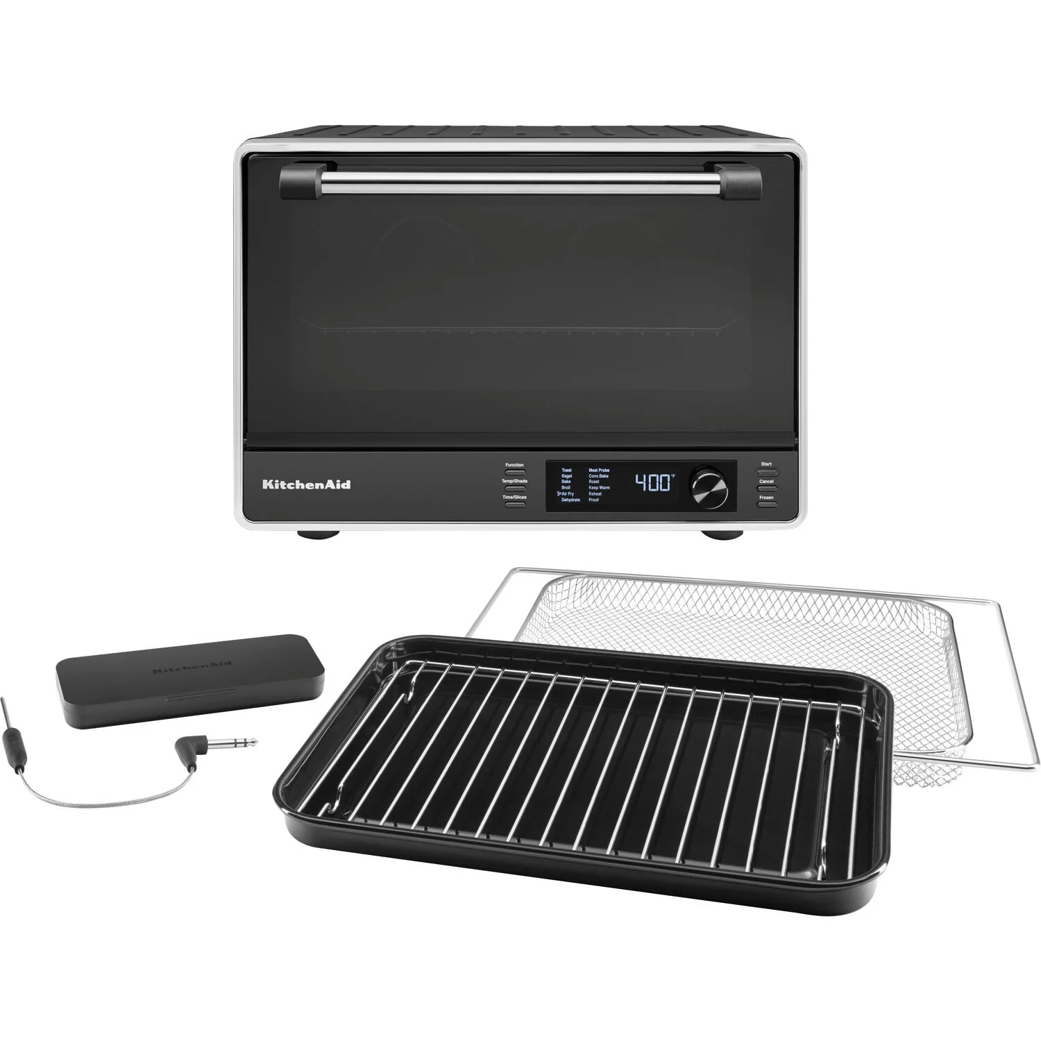 KitchenAid Dual Convection Countertop Oven with Air Fry & Temperature Probe in Black Matte (KCO224BM) - Image 10