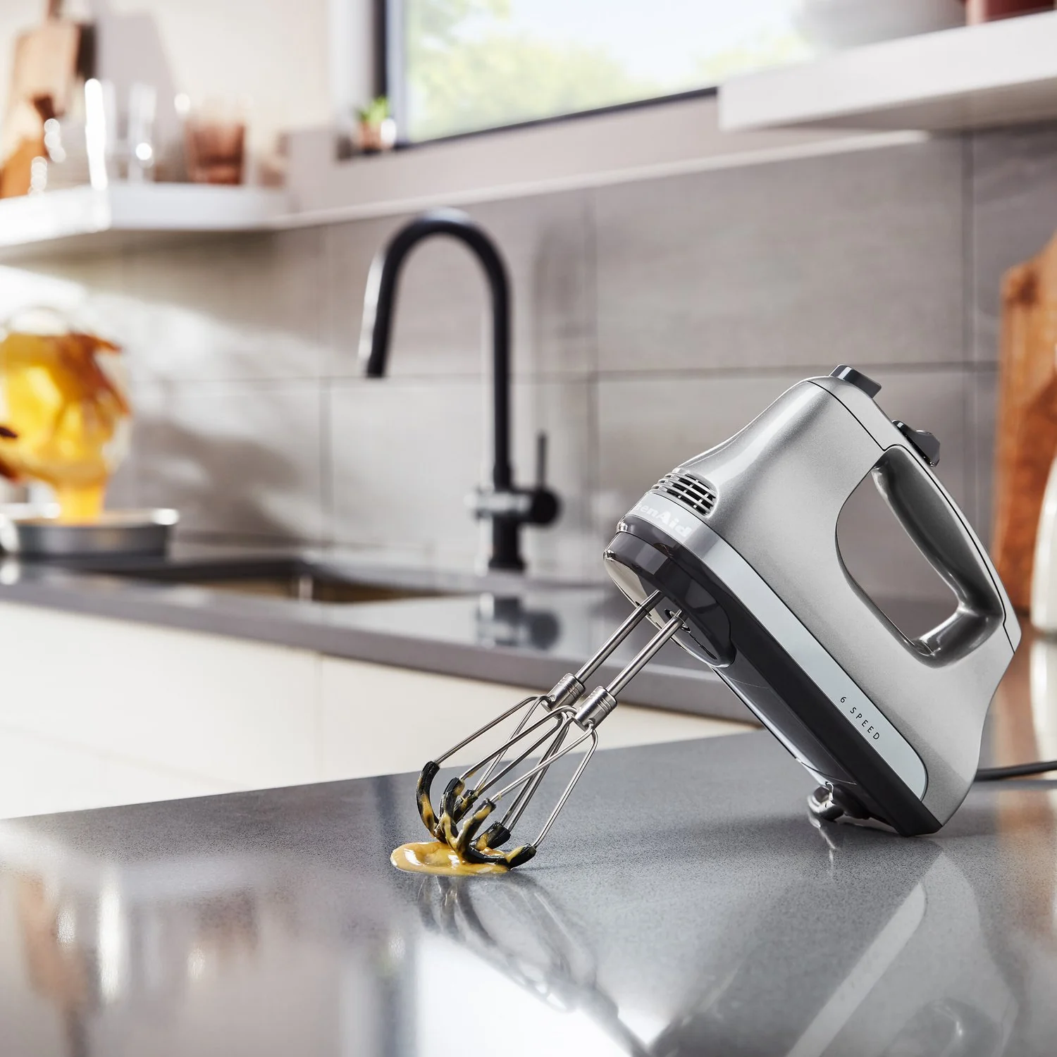 KitchenAid Flex Edge Beater Accessory for Select Hand Mixer (KHMFEB2) - Image 5