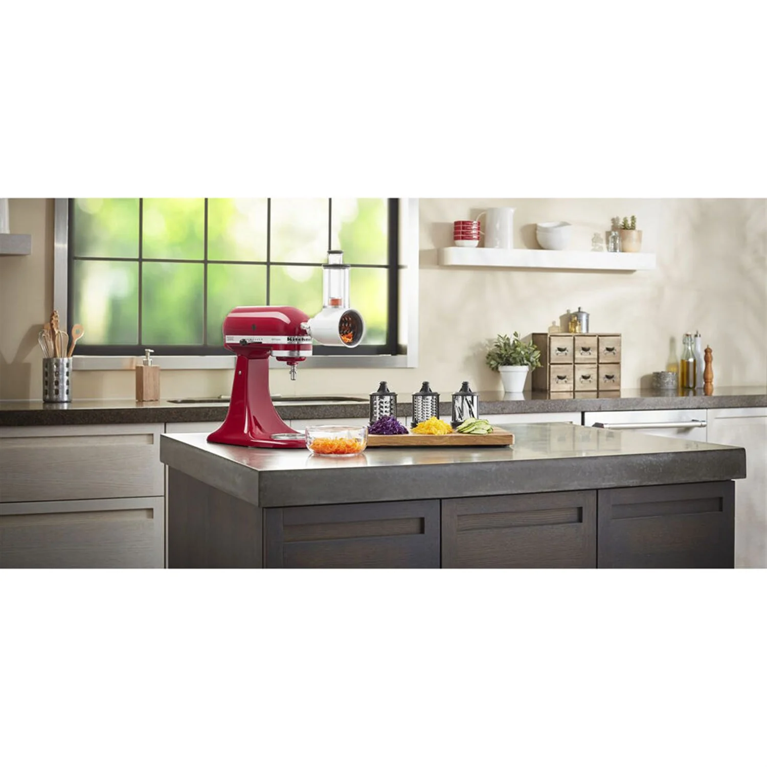 KitchenAid Fresh Prep Slicer/Shredder Attachment for Stand Mixer (KSMVSA) - Image 3