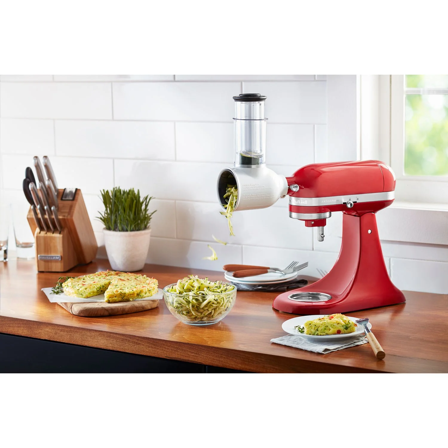 KitchenAid Fresh Prep Slicer/Shredder Attachment for Stand Mixer (KSMVSA) - Image 6