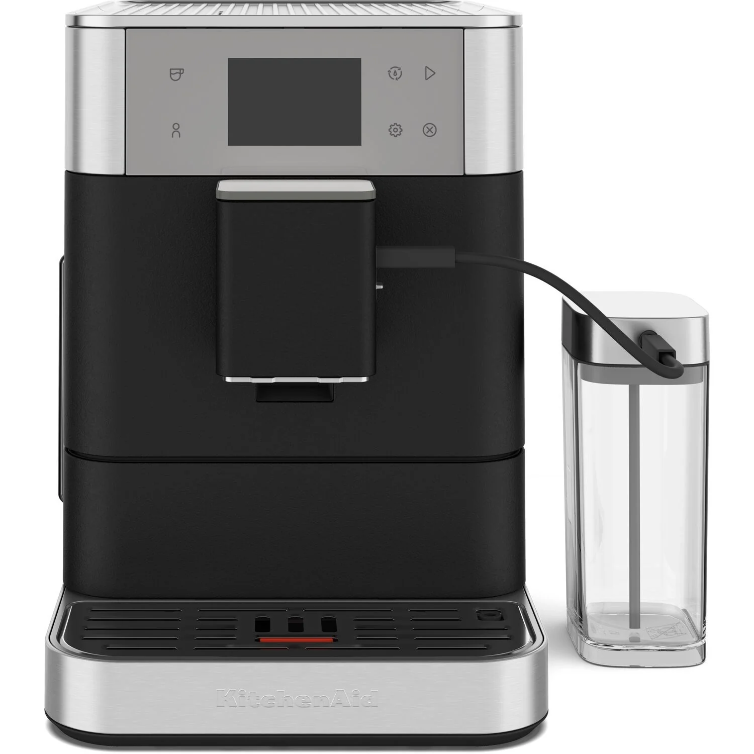 KitchenAid Fully Automatic Espresso Machine KF7 with Milk Container in Cast Iron Black (KES8557BK) - Image 3
