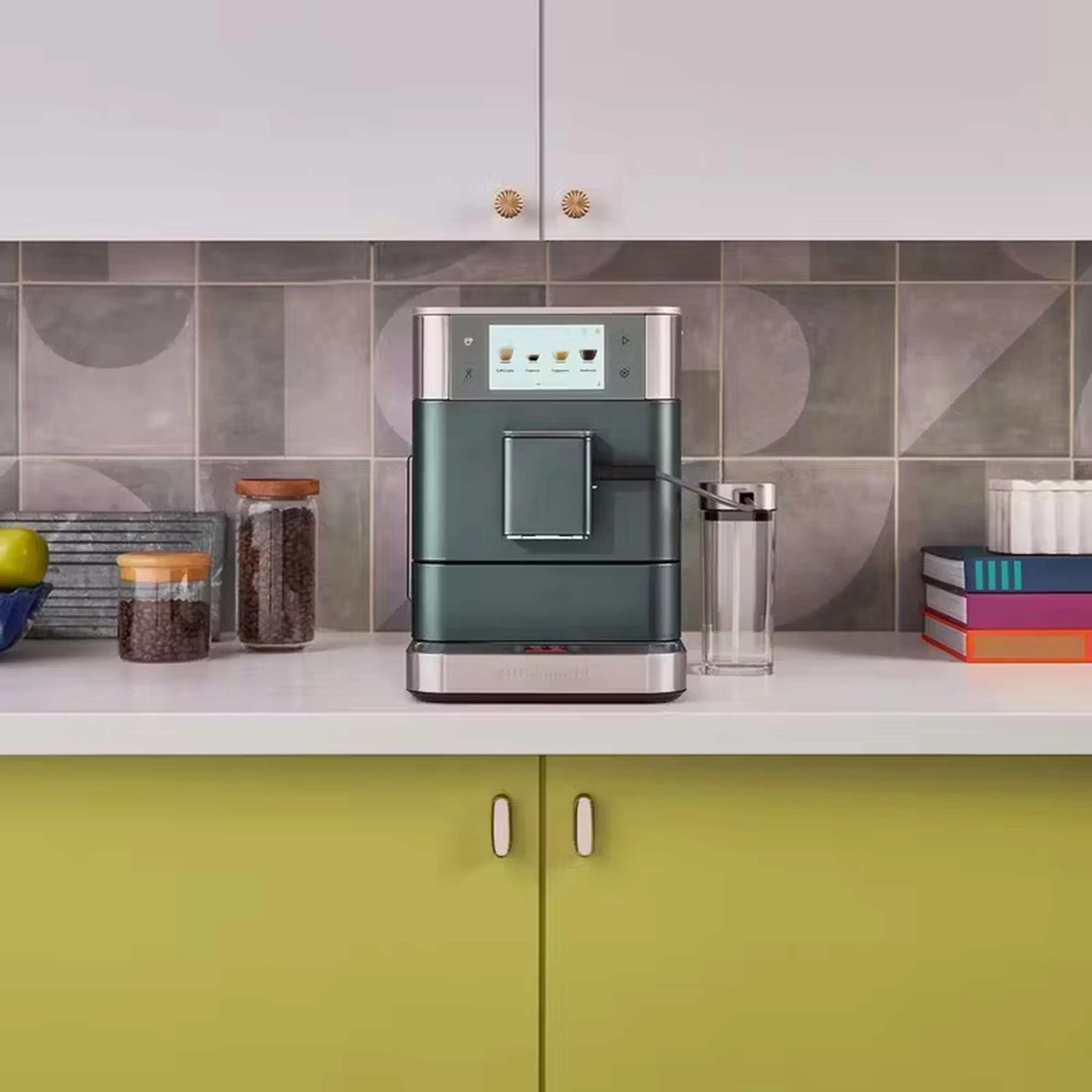 KitchenAid Fully Automatic Espresso Machine KF8 with Milk Container in Juniper (KES8558JP) - Image 2