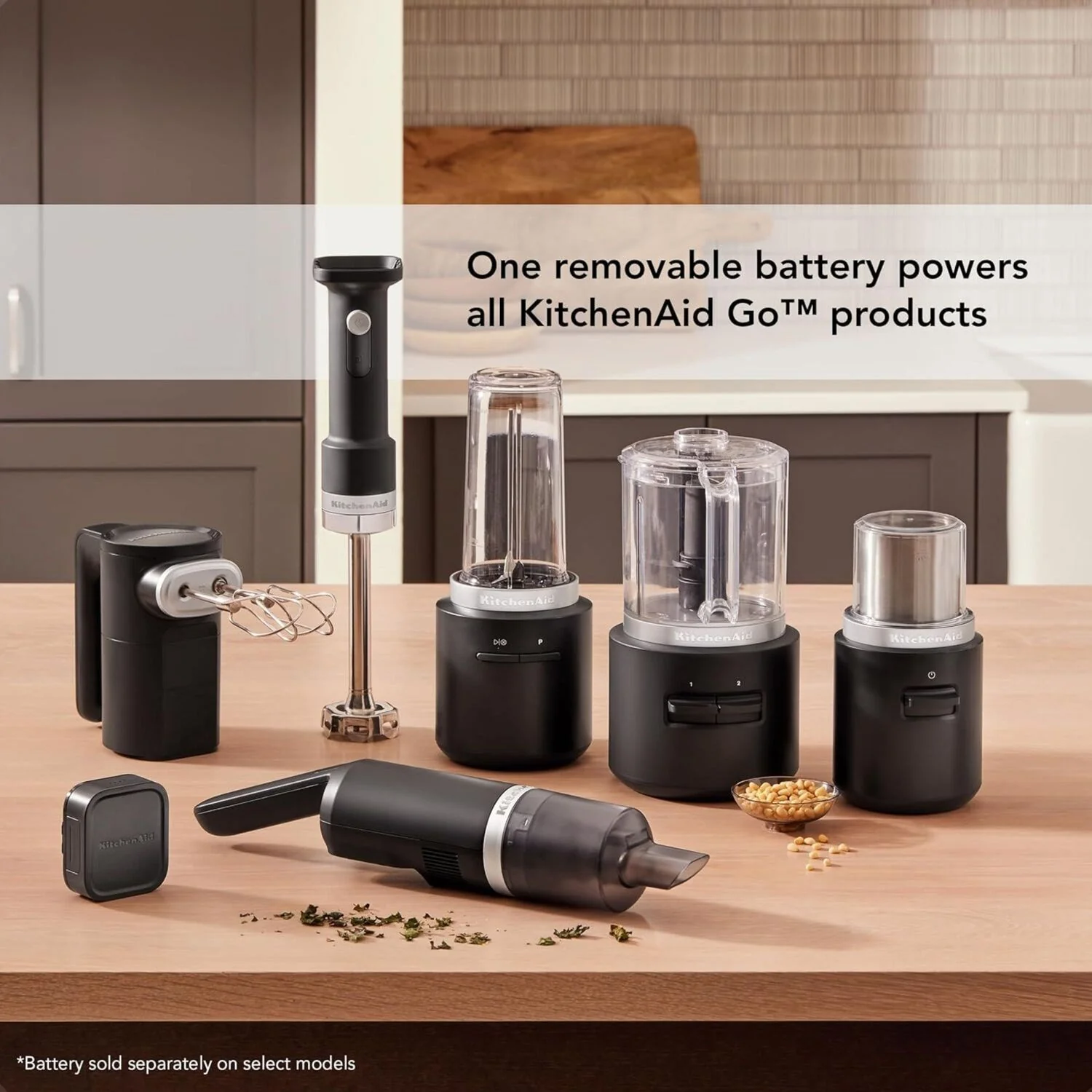 KitchenAid Go™ Cordless Blade Coffee Grinder in Black Matte with Battery Included (KBGR111BM) - Image 5