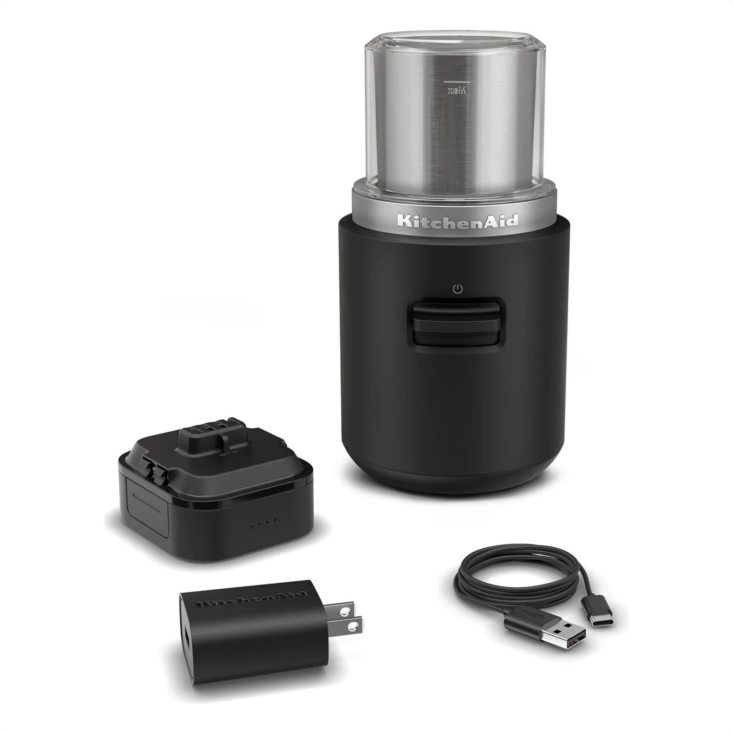 KitchenAid Go™ Cordless Blade Coffee Grinder in Black Matte with Battery Included (KBGR111BM) - Image 6