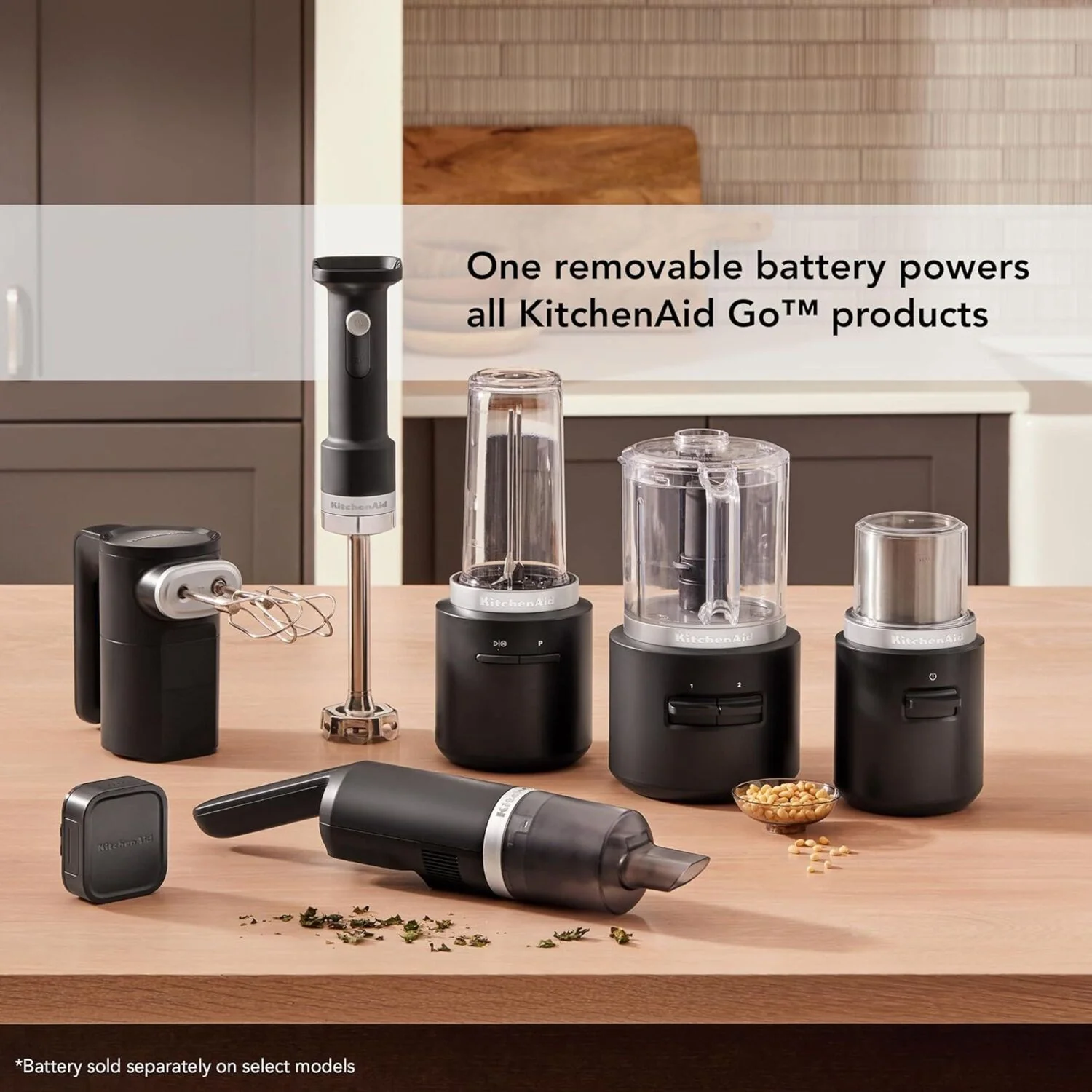 KitchenAid Go™ Cordless Blade Coffee Grinder in Black Matte - Battery Sold Separately (KBGR100BM) - Image 4
